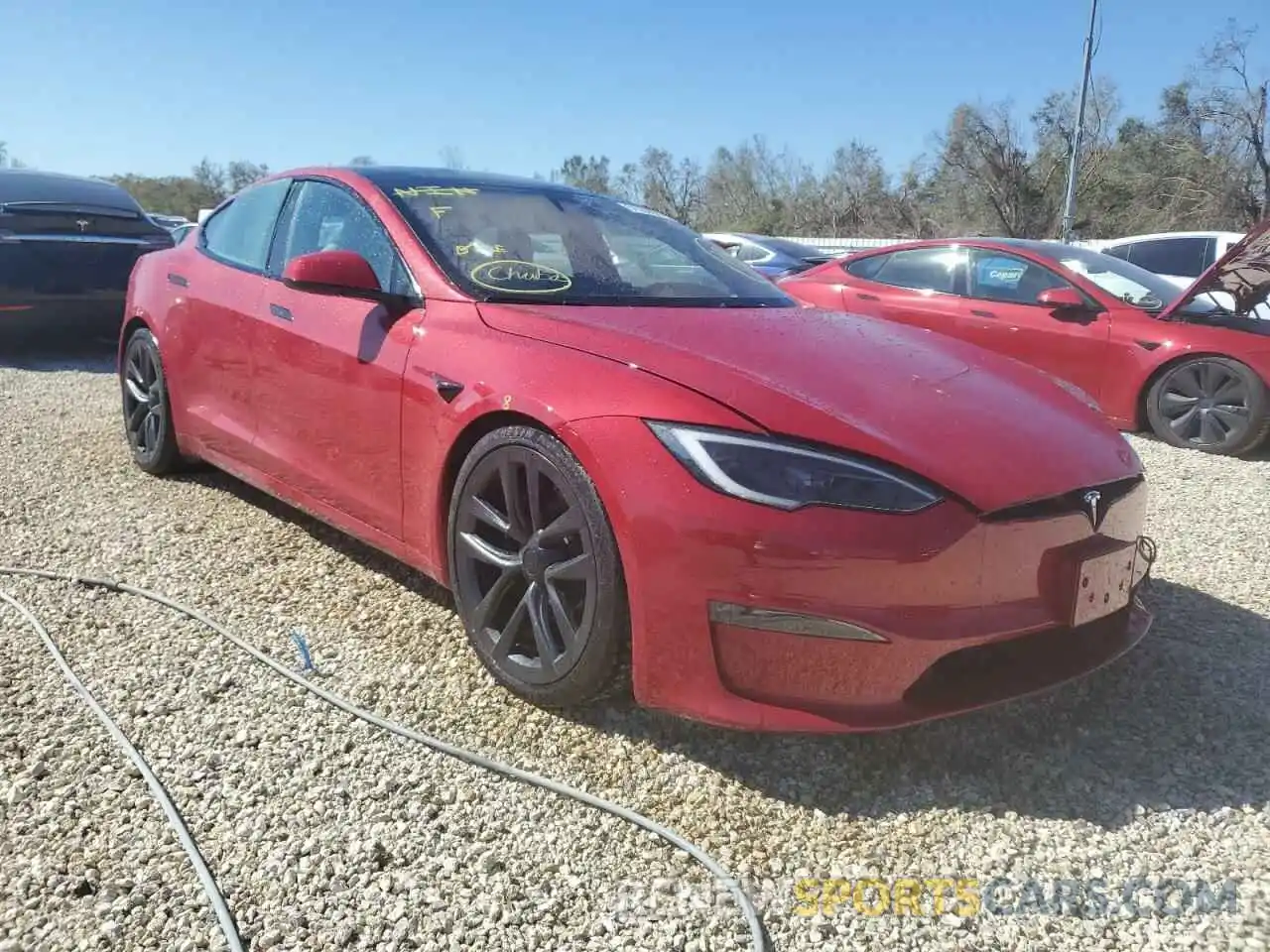 1 Photograph of a damaged car 5YJSA1E53NF487722 TESLA MODEL S 2022