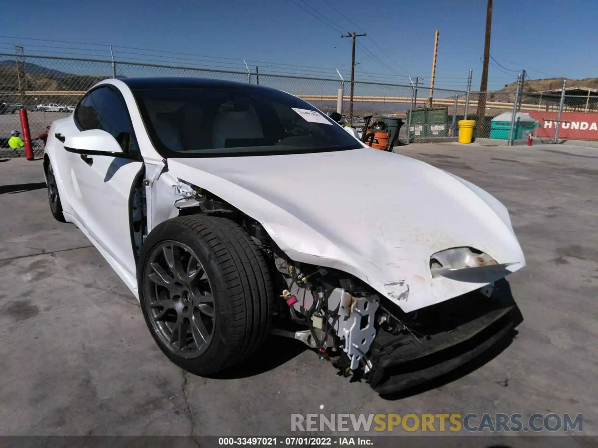 1 Photograph of a damaged car 5YJSA1E54NF468161 TESLA MODEL S 2022