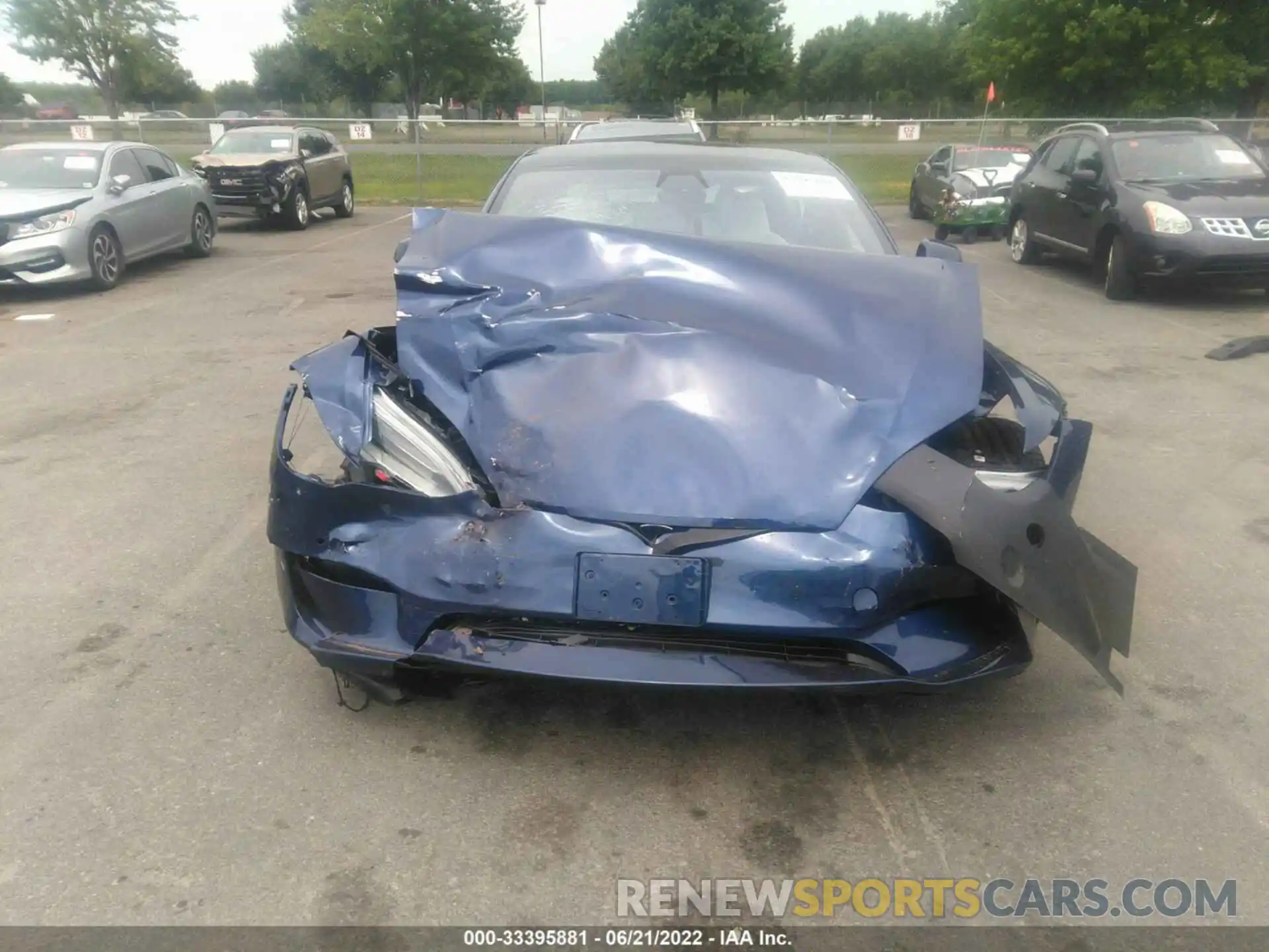 6 Photograph of a damaged car 5YJSA1E55NF467066 TESLA MODEL S 2022