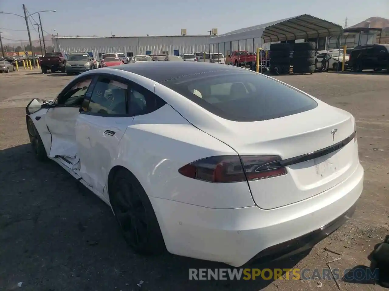 3 Photograph of a damaged car 5YJSA1E55NF467102 TESLA MODEL S 2022