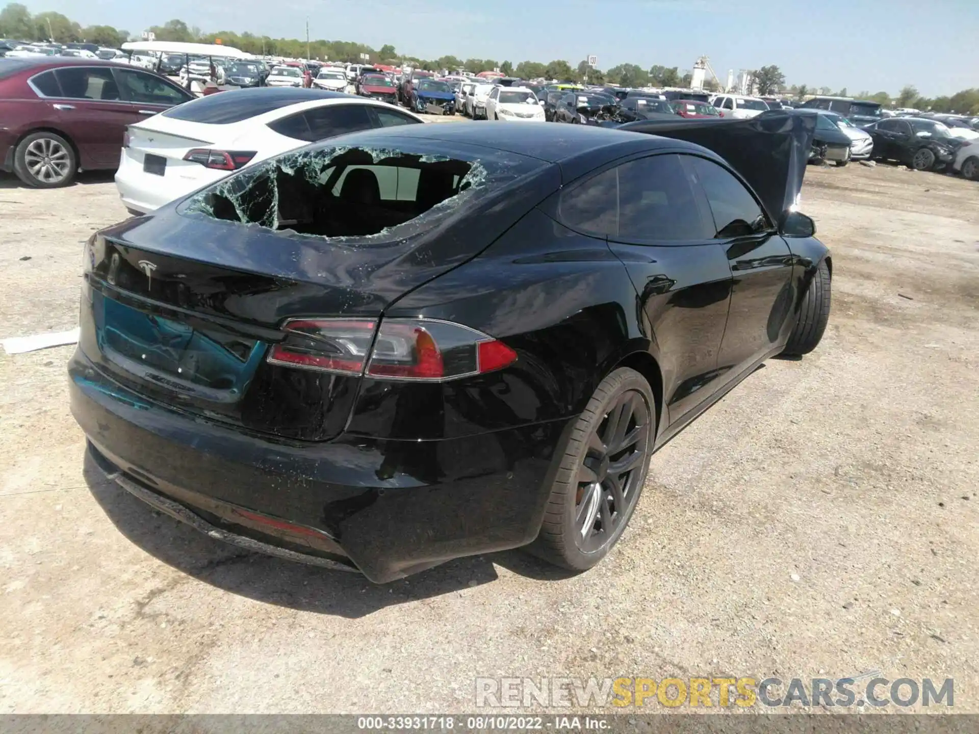 4 Фотография поврежденного автомобиля 5YJSA1E56NF461356 TESLA MODEL S 2022