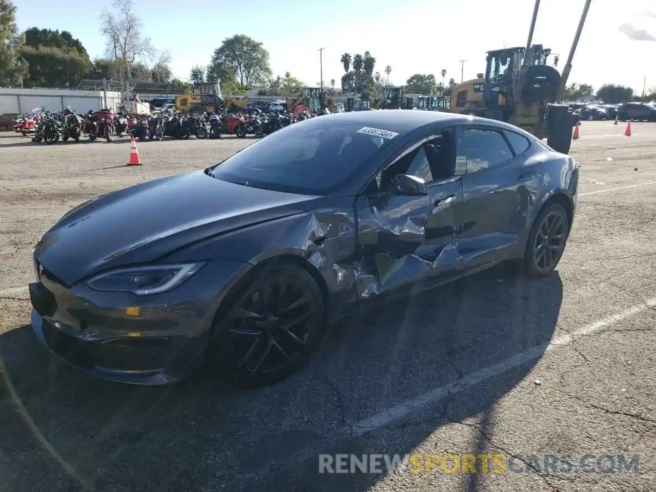 1 Photograph of a damaged car 5YJSA1E57NF479185 TESLA MODEL S 2022