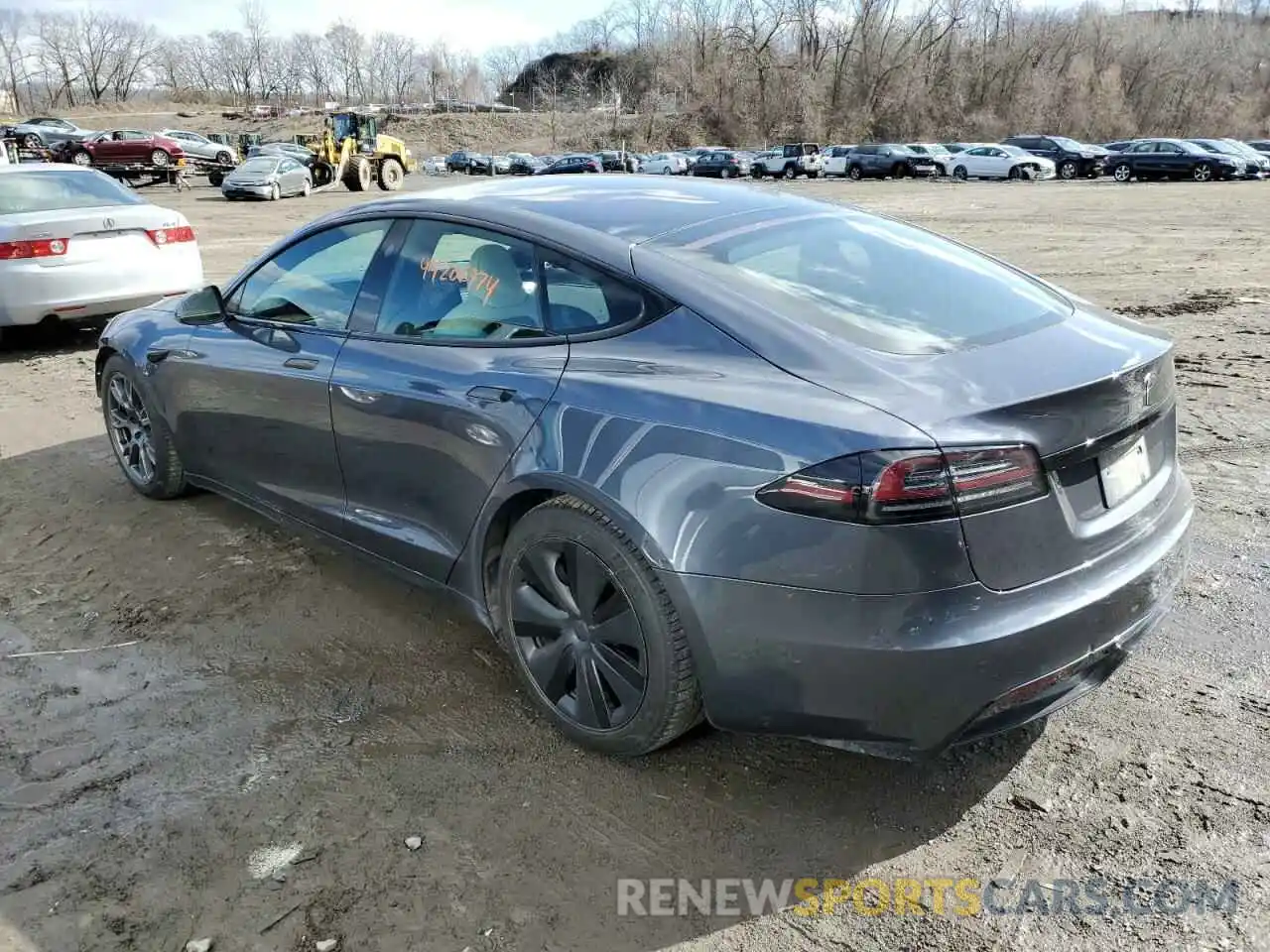 2 Фотография поврежденного автомобиля 5YJSA1E58NF486775 TESLA MODEL S 2022