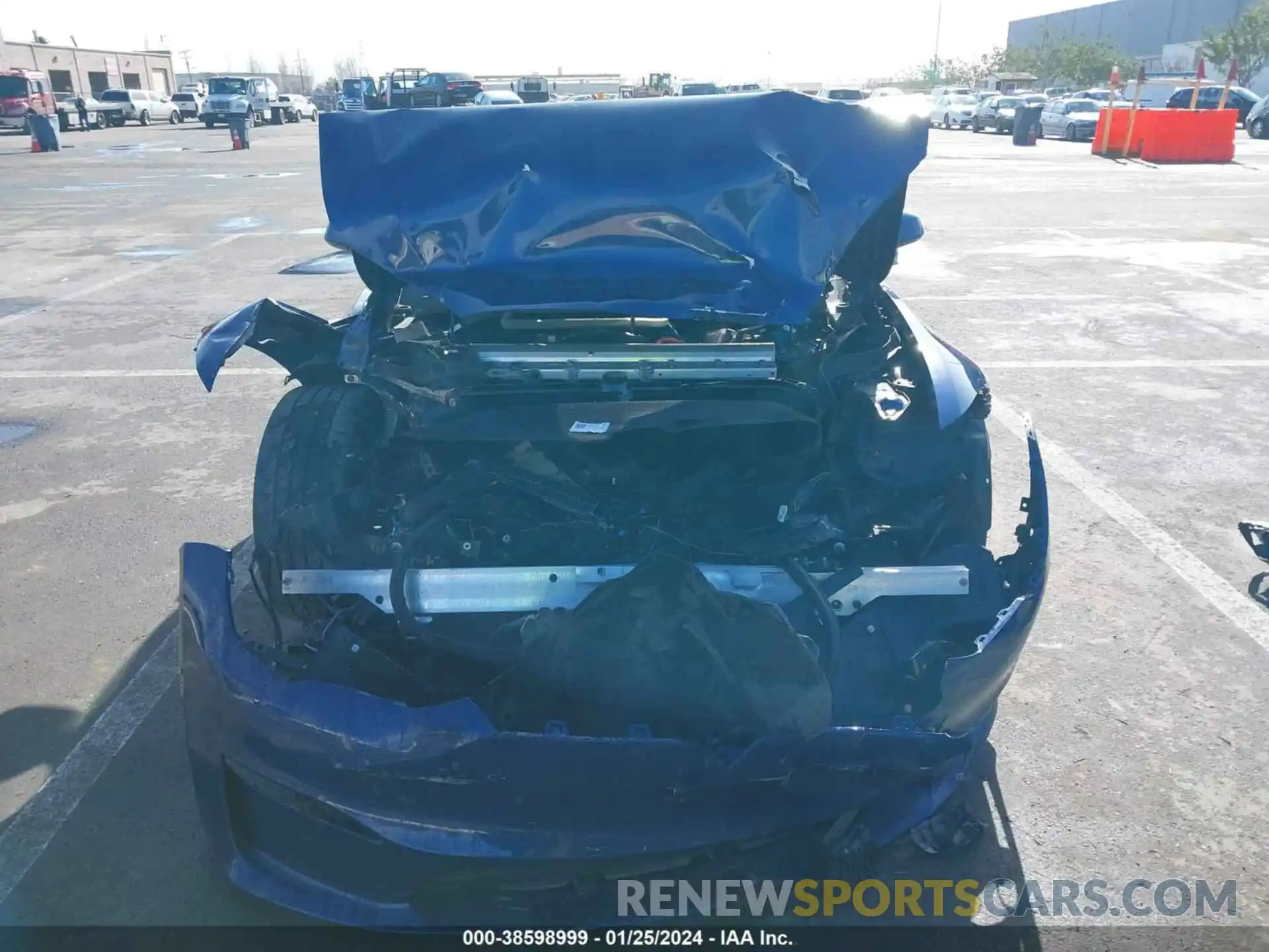 12 Photograph of a damaged car 5YJSA1E58NF492642 TESLA MODEL S 2022