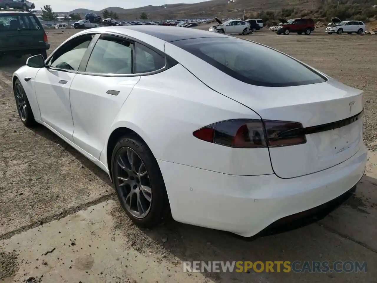 3 Photograph of a damaged car 5YJSA1E59NF467510 TESLA MODEL S 2022