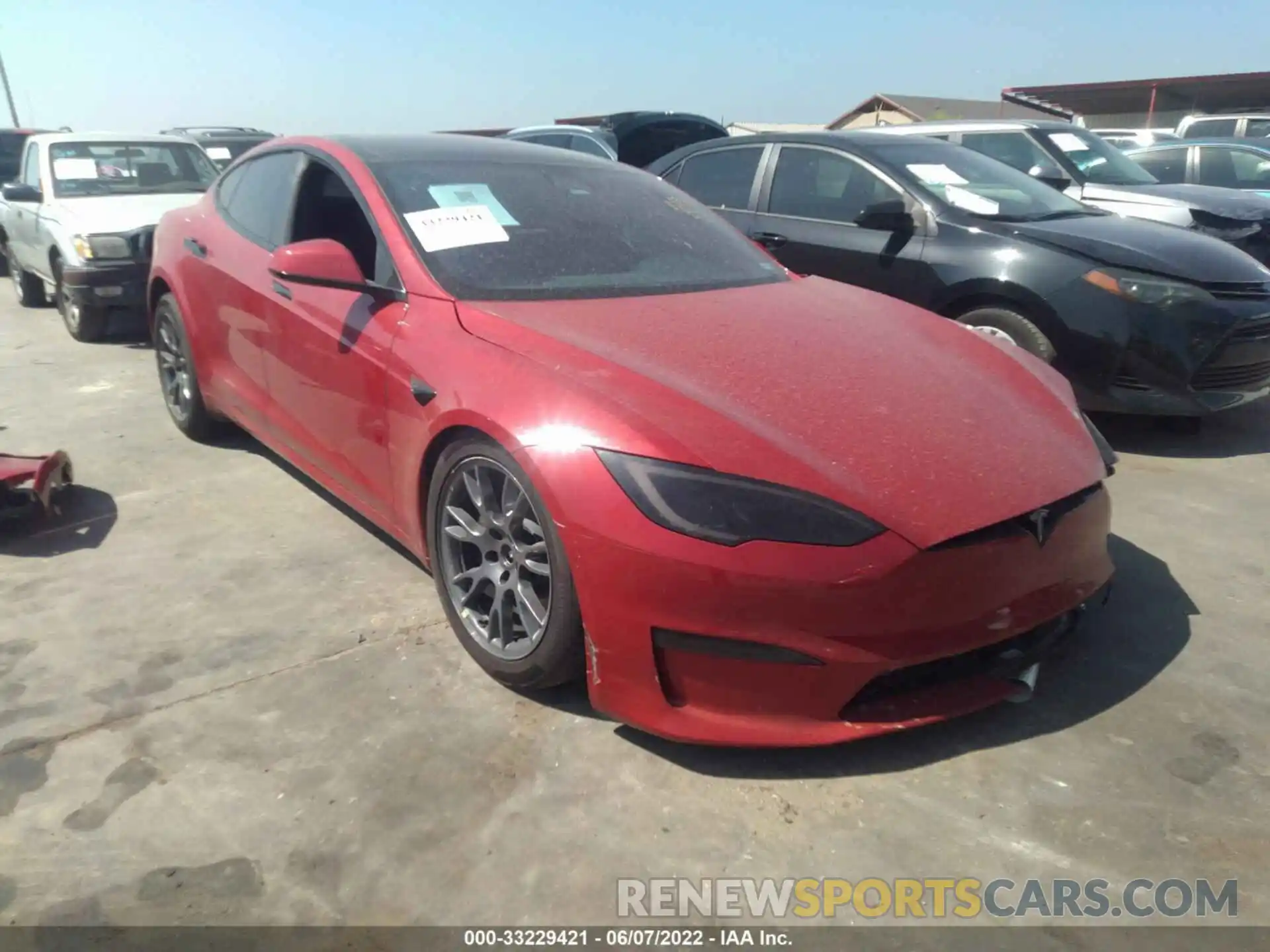 1 Photograph of a damaged car 5YJSA1E59NF474196 TESLA MODEL S 2022