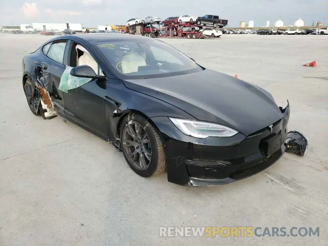 1 Photograph of a damaged car 5YJSA1E5XNF467659 TESLA MODEL S 2022