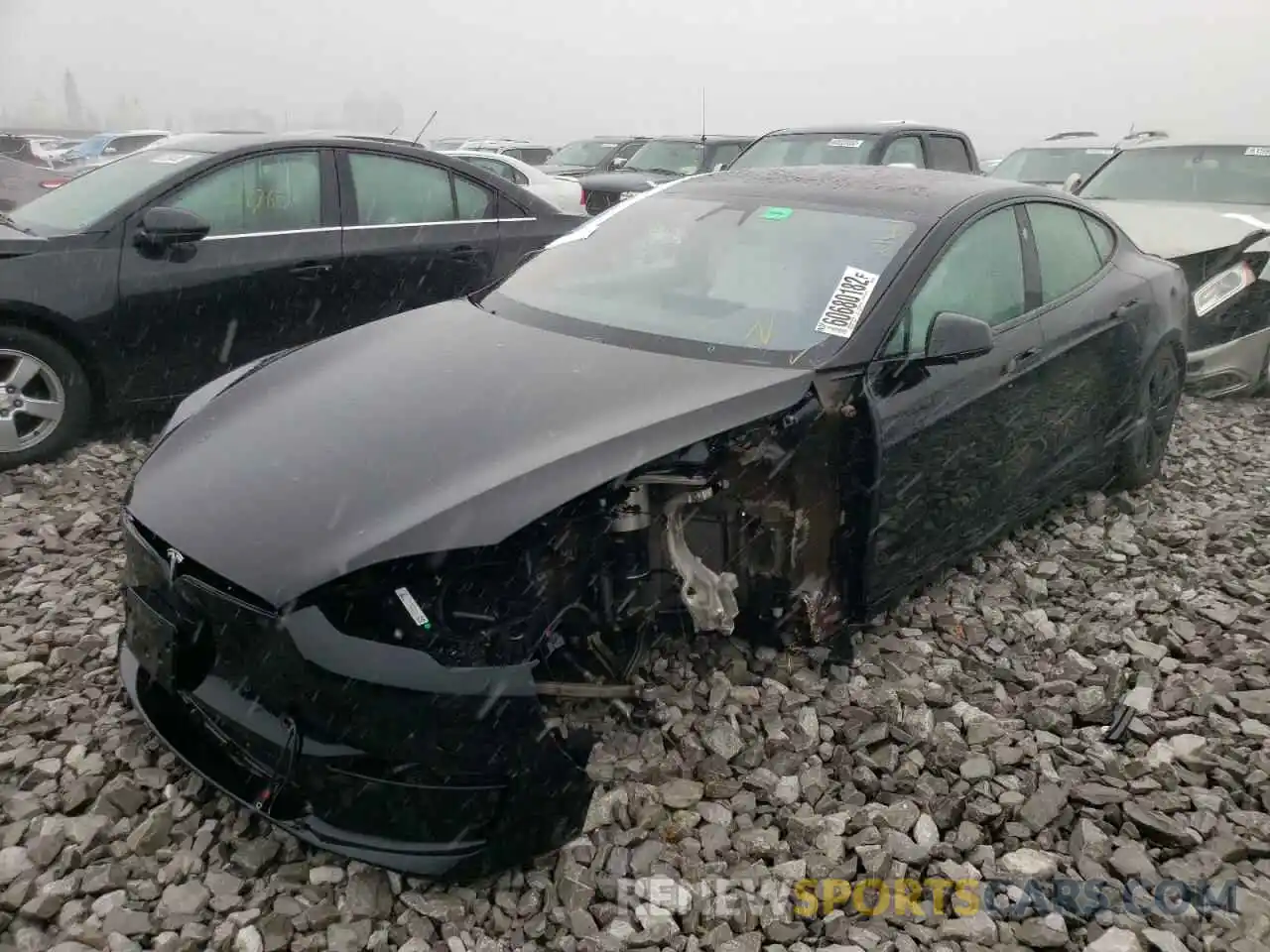 2 Photograph of a damaged car 5YJSA1E5XNF467659 TESLA MODEL S 2022