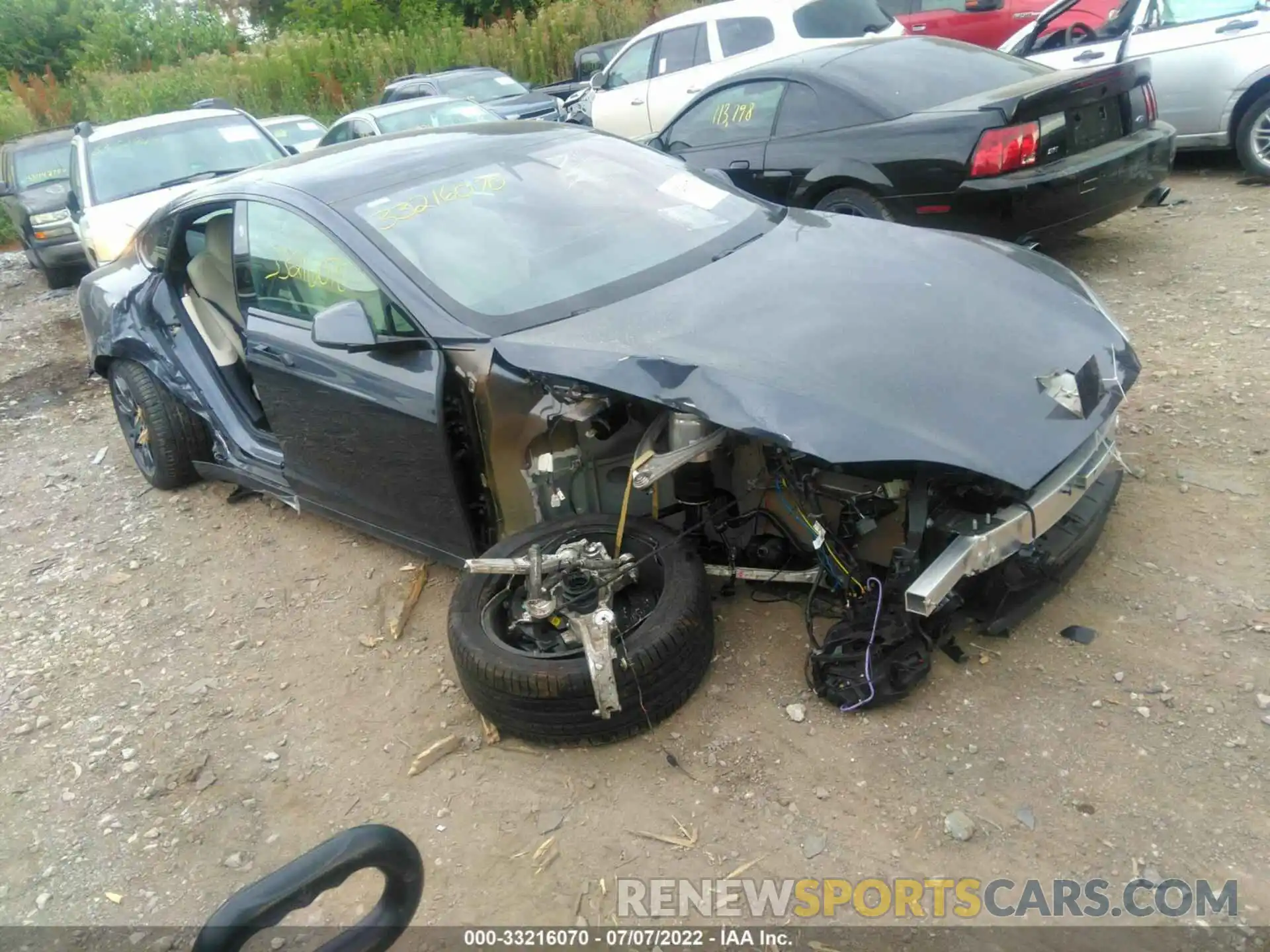 1 Photograph of a damaged car 5YJSA1E5XNF470853 TESLA MODEL S 2022