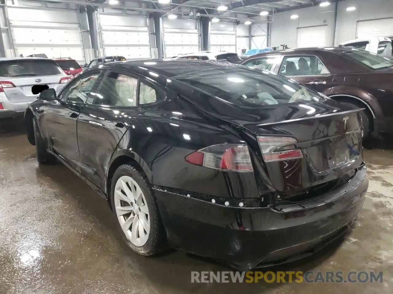 3 Photograph of a damaged car 5YJSA1E60NF460213 TESLA MODEL S 2022