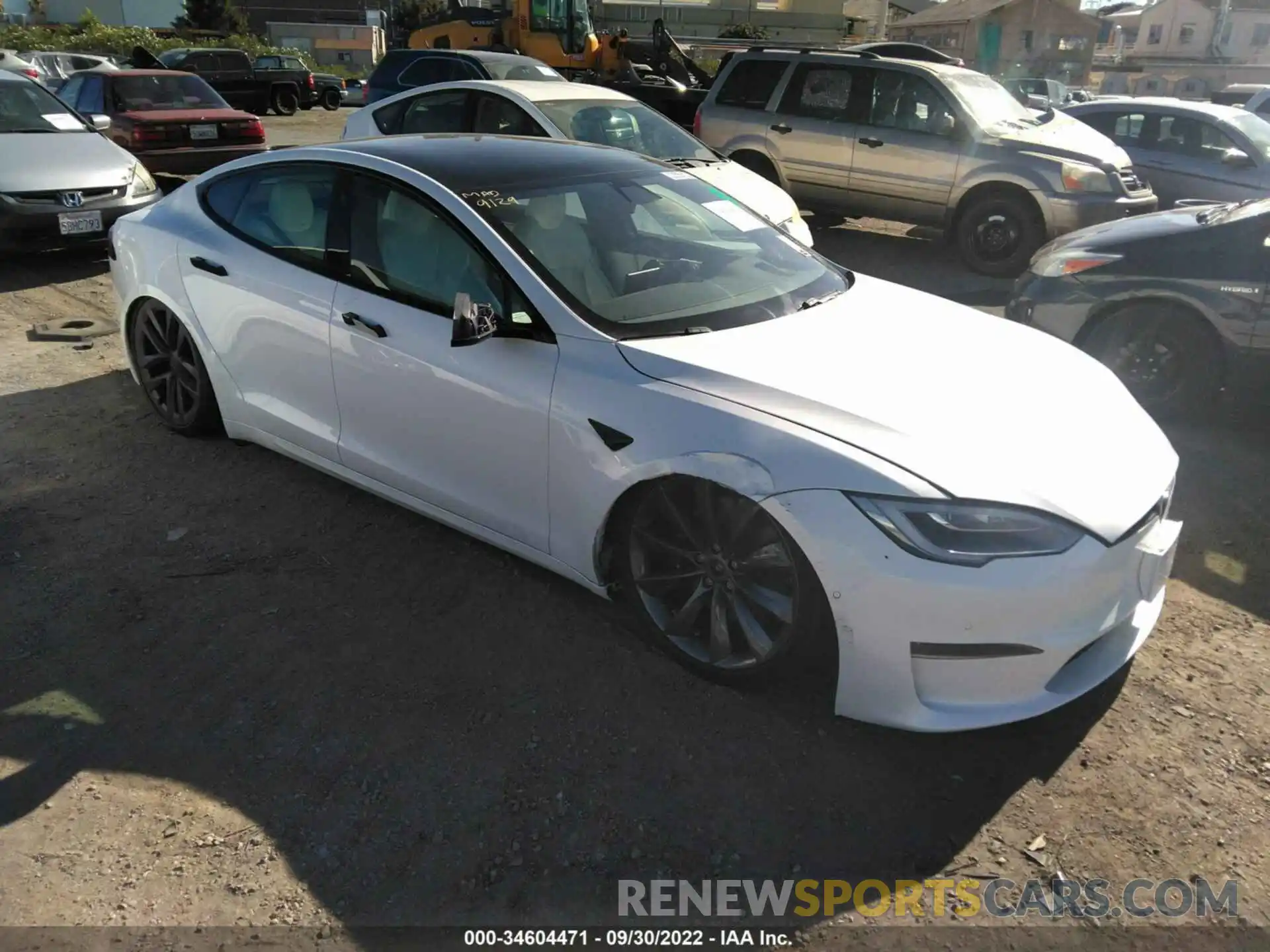 1 Photograph of a damaged car 5YJSA1E60NF461958 TESLA MODEL S 2022