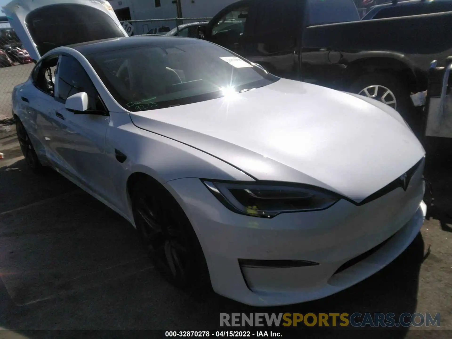 1 Photograph of a damaged car 5YJSA1E61NF468014 TESLA MODEL S 2022