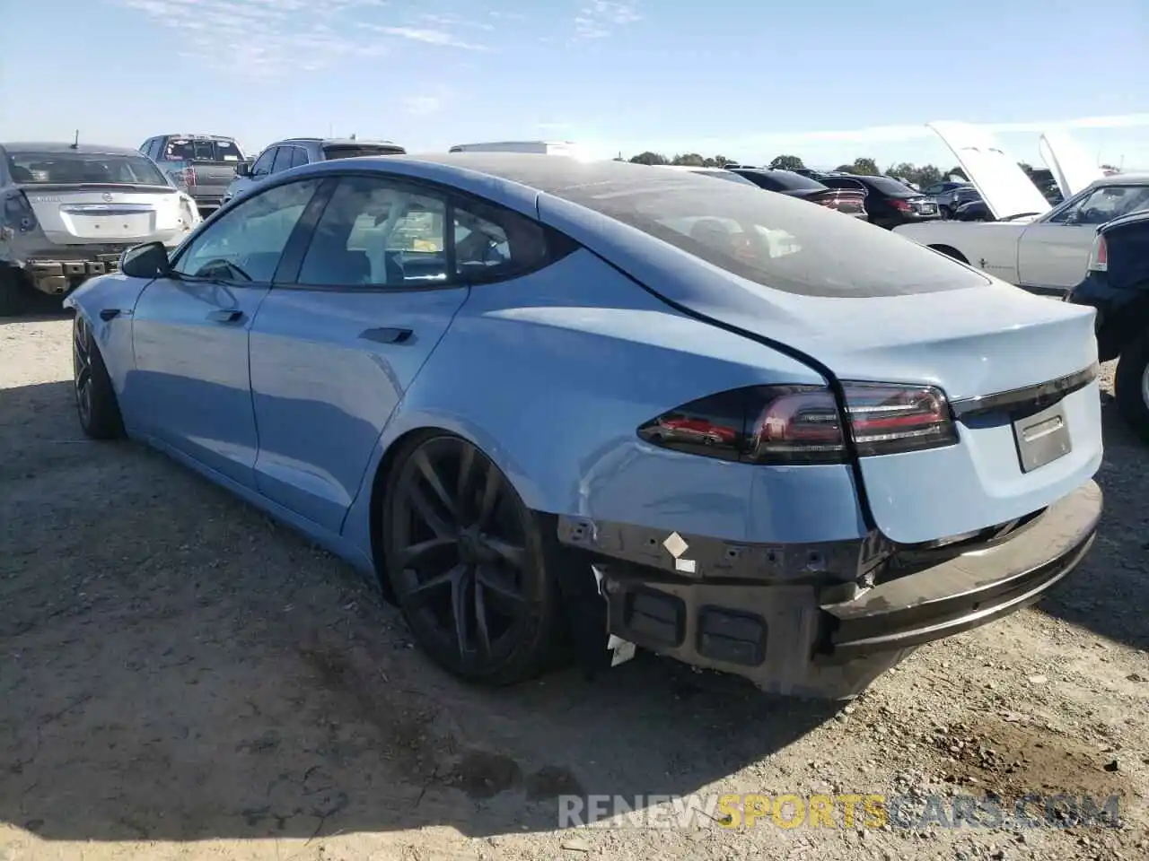 3 Фотография поврежденного автомобиля 5YJSA1E63NF477782 TESLA MODEL S 2022