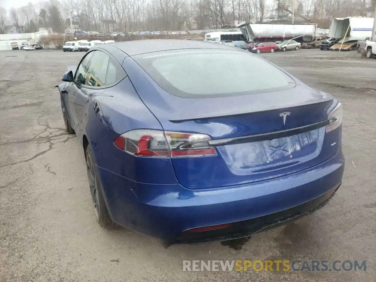 3 Фотография поврежденного автомобиля 5YJSA1E64NF467908 TESLA MODEL S 2022