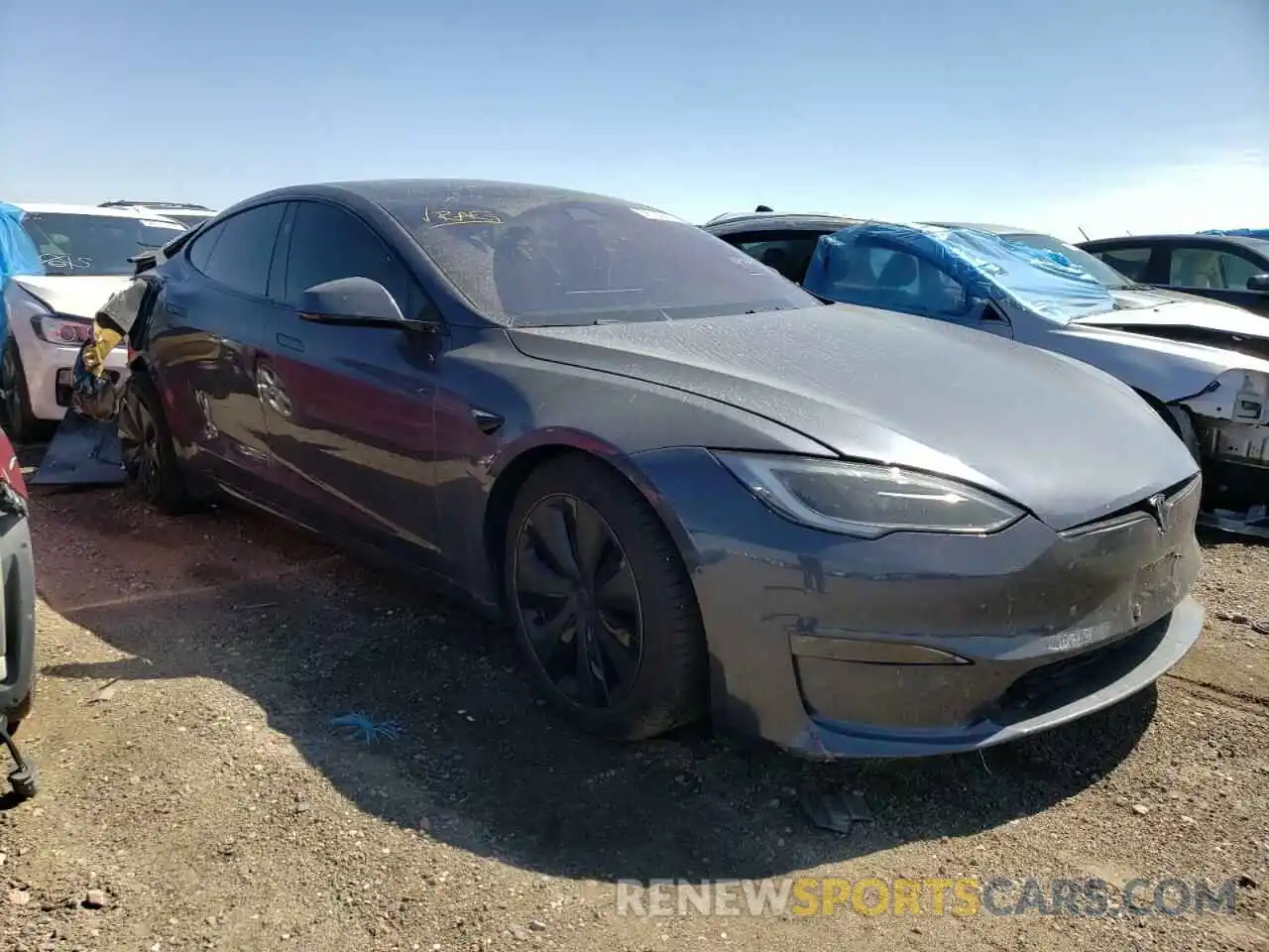 1 Фотография поврежденного автомобиля 5YJSA1E66NF479669 TESLA MODEL S 2022