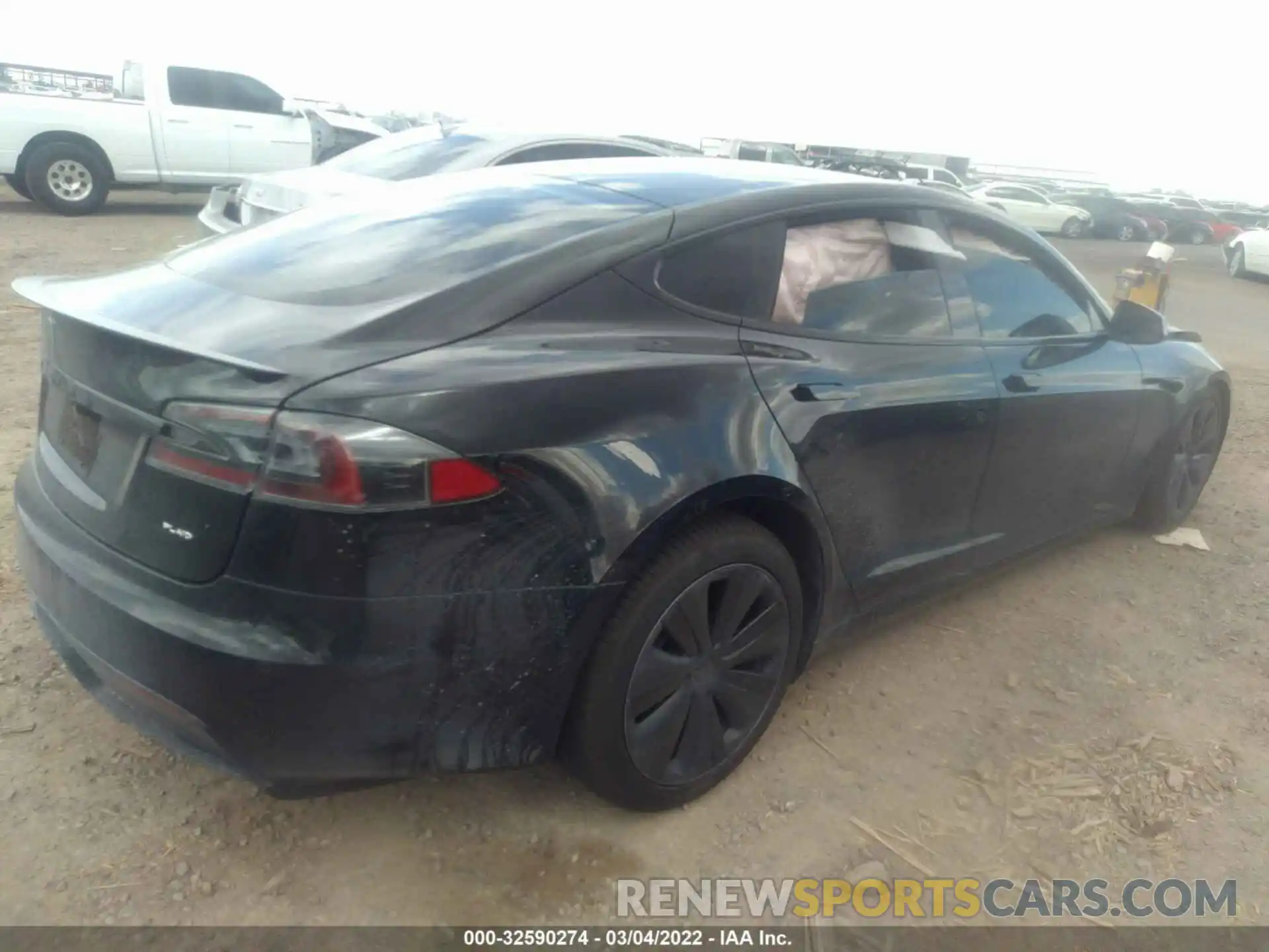 4 Фотография поврежденного автомобиля 5YJSA1E68NF462128 TESLA MODEL S 2022