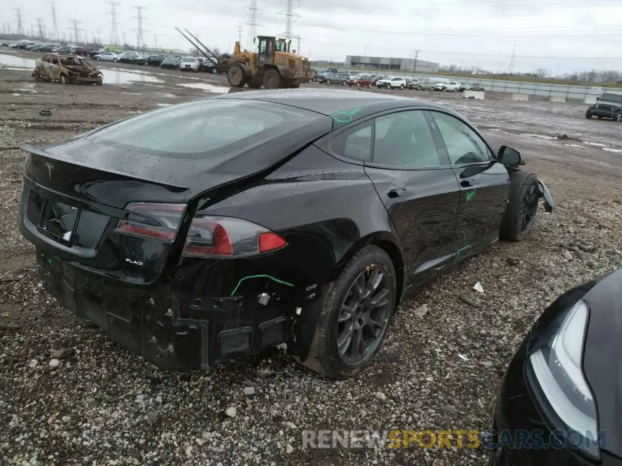 4 Фотография поврежденного автомобиля 5YJSA1E69NF462039 TESLA MODEL S 2022