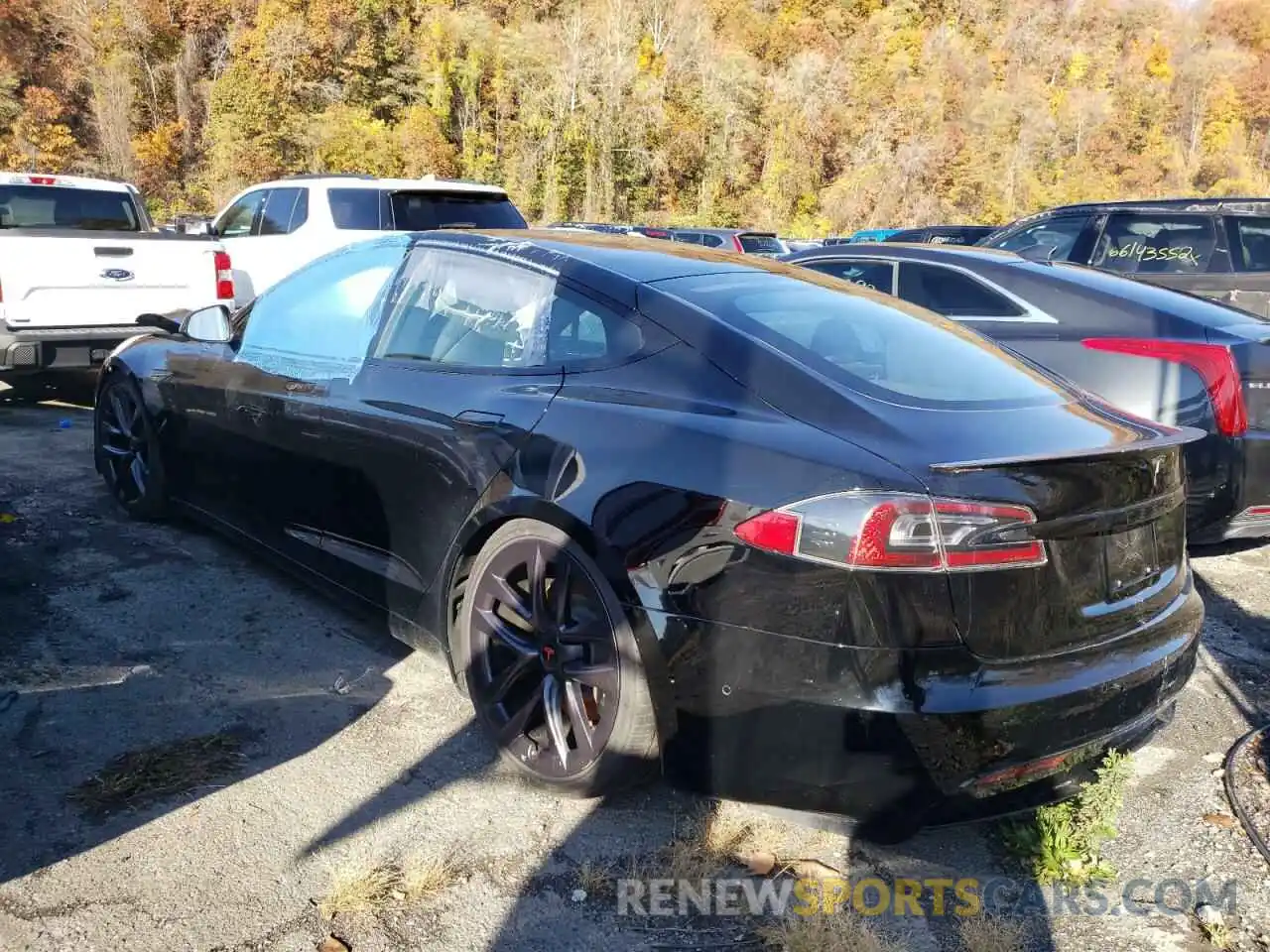 3 Photograph of a damaged car 5YJSA1E6XNF460364 TESLA MODEL S 2022