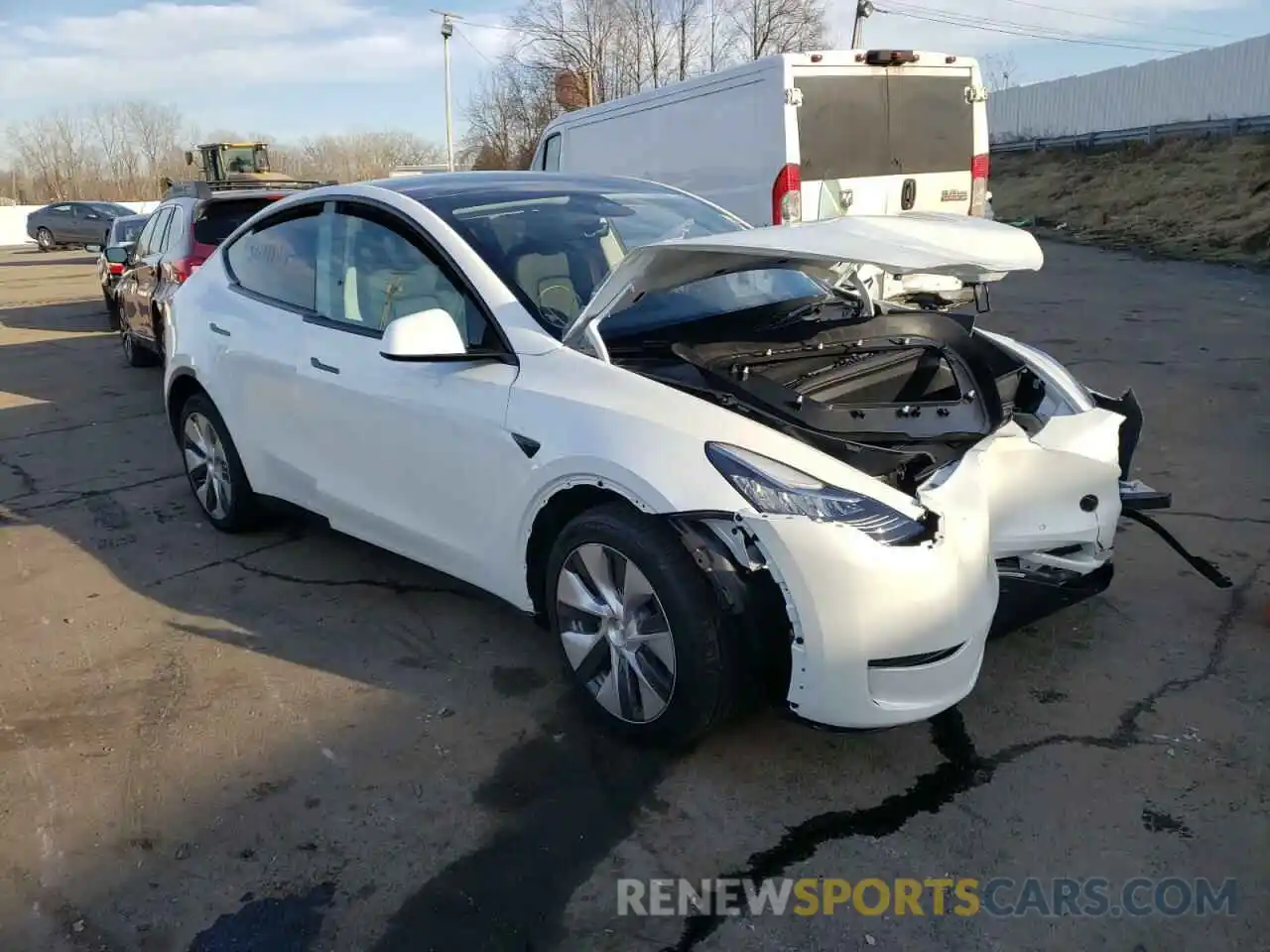 1 Photograph of a damaged car 7SAYGDEE4NF339222 TESLA MODEL S 2022