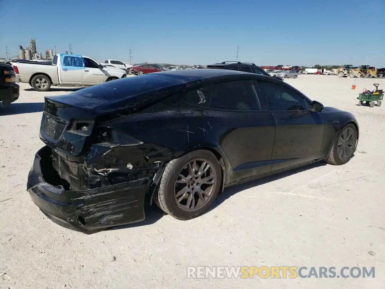 3 Photograph of a damaged car 5YJSA1E55PF513398 TESLA MODEL S 2023