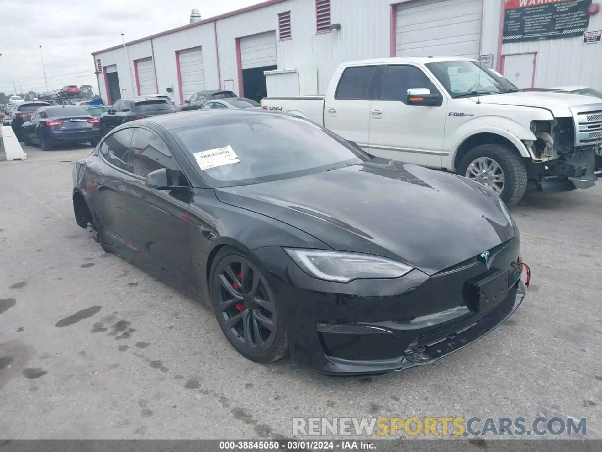 1 Photograph of a damaged car 5YJSA1E64PF517127 TESLA MODEL S 2023