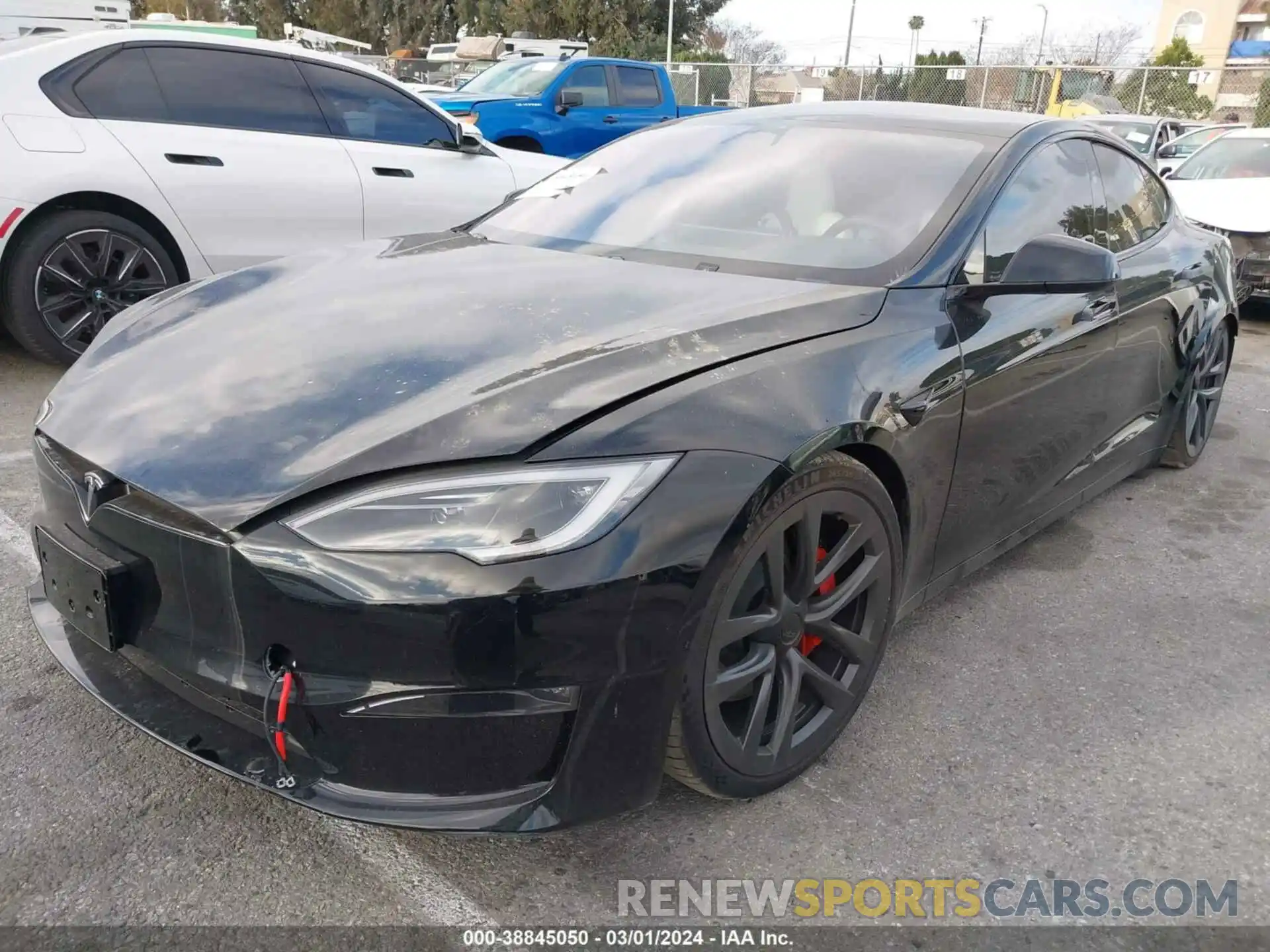 2 Photograph of a damaged car 5YJSA1E64PF517127 TESLA MODEL S 2023