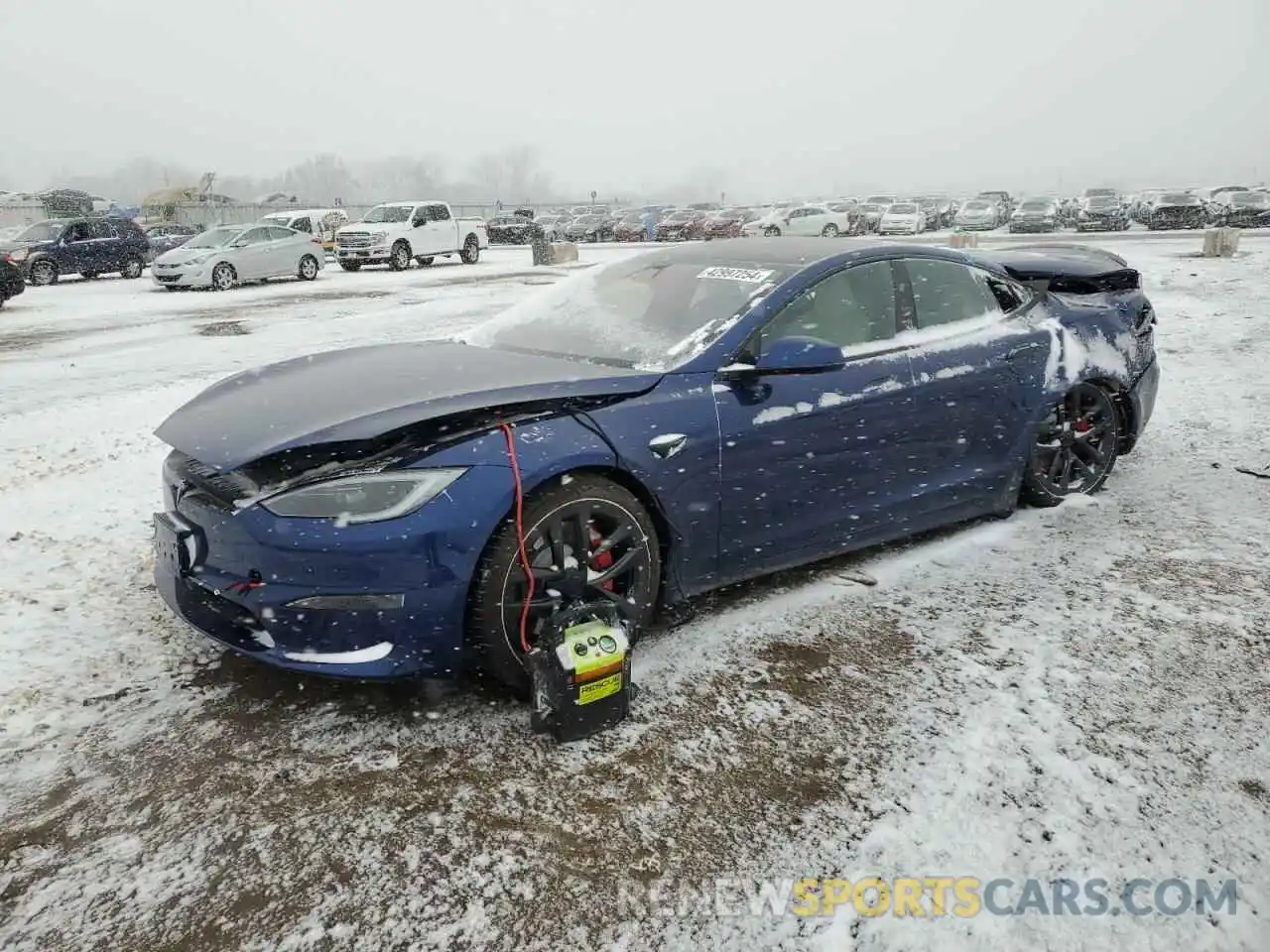 1 Photograph of a damaged car 5YJSA1E64PF520836 TESLA MODEL S 2023