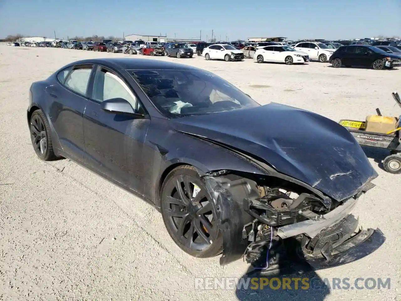 1 Photograph of a damaged car 5YJSA1E6XNF462115 TESLA MODEL S EV 2022