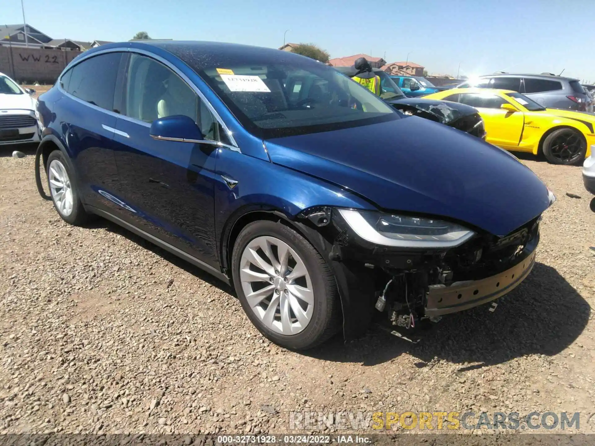 1 Photograph of a damaged car 5YJXCAE20KF184849 TESLA MODEL X 2019