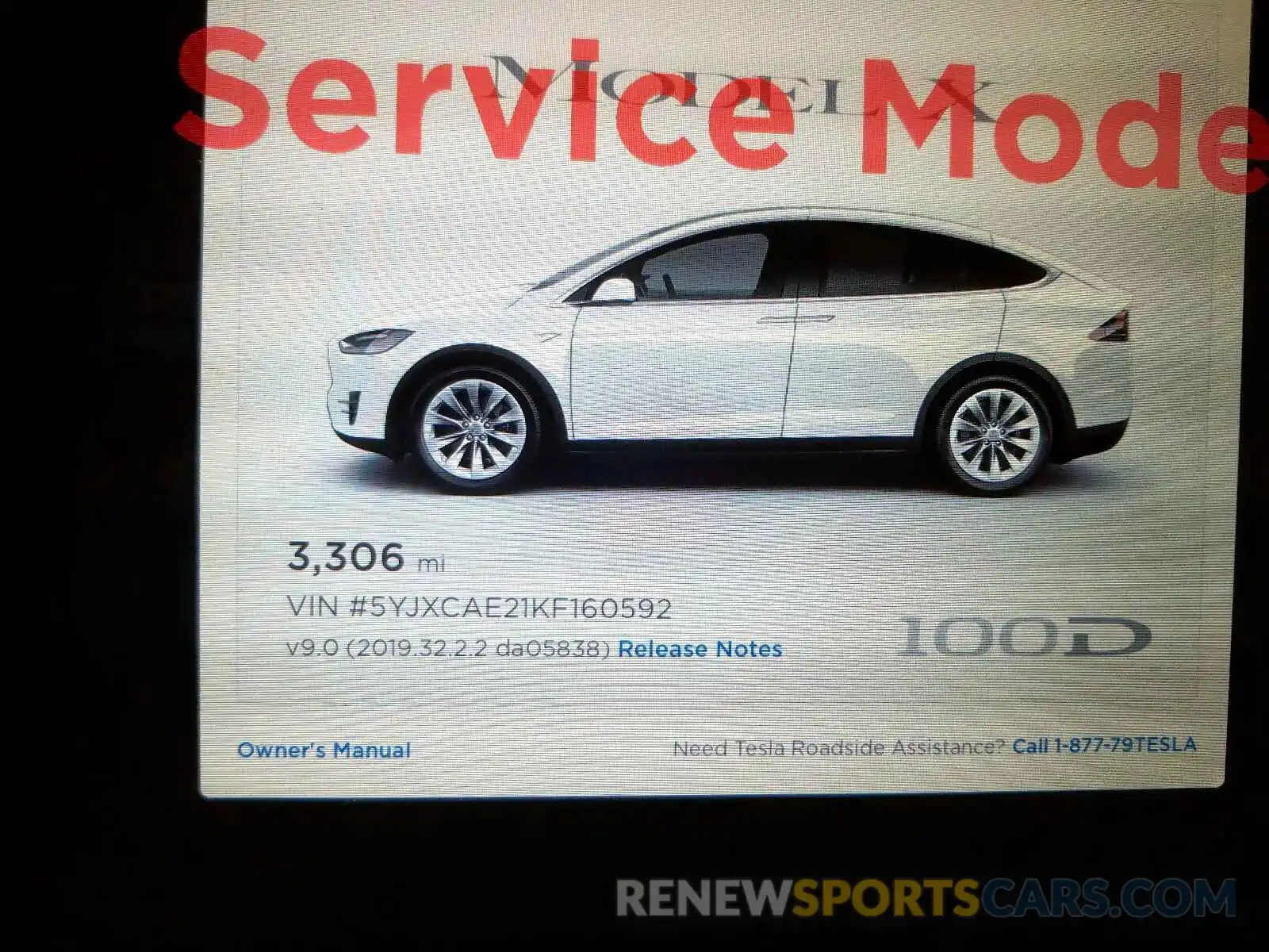 8 Photograph of a damaged car 5YJXCAE21KF160592 TESLA MODEL X 2019