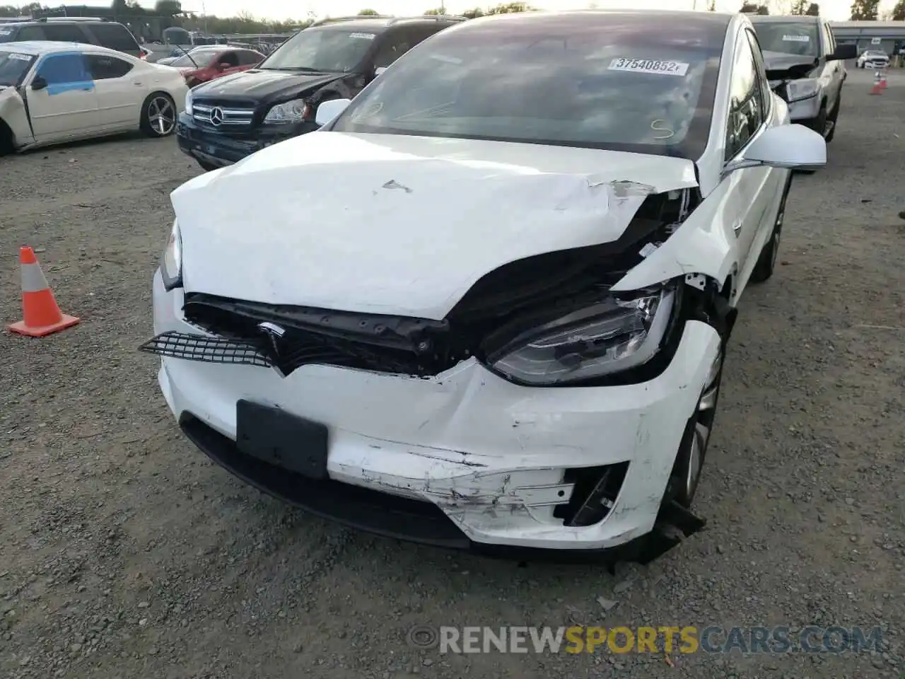 9 Photograph of a damaged car 5YJXCAE21KF161404 TESLA MODEL X 2019