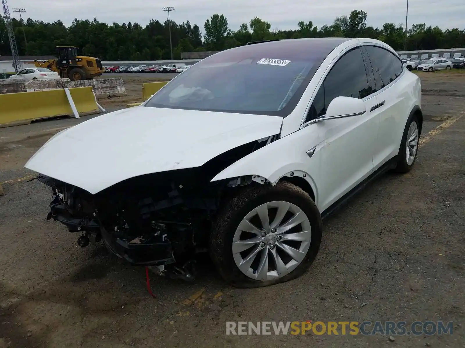 2 Photograph of a damaged car 5YJXCAE21KF183614 TESLA MODEL X 2019