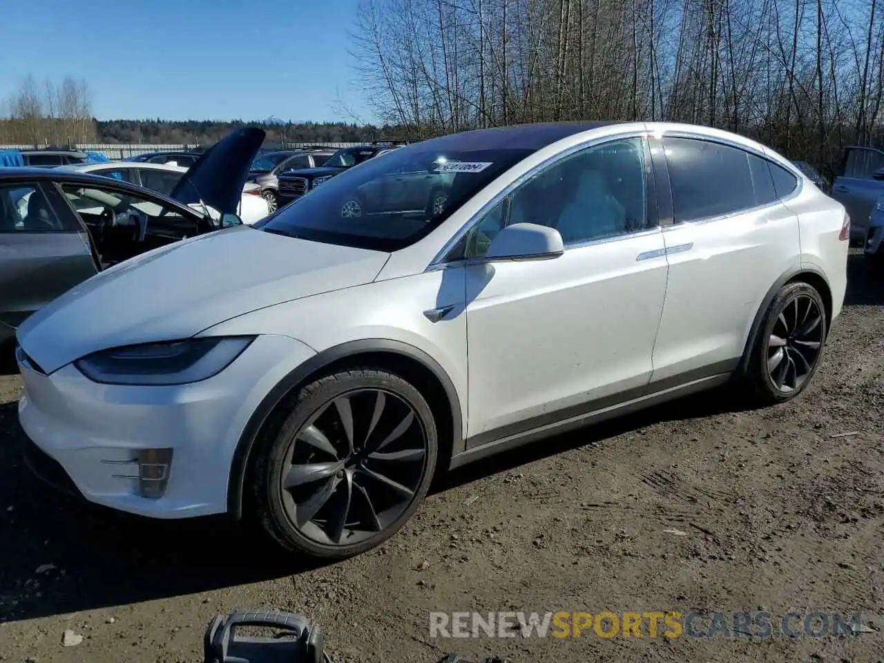 1 Photograph of a damaged car 5YJXCAE21KF207359 TESLA MODEL X 2019