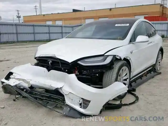 2 Photograph of a damaged car 5YJXCAE22KF153750 TESLA MODEL X 2019