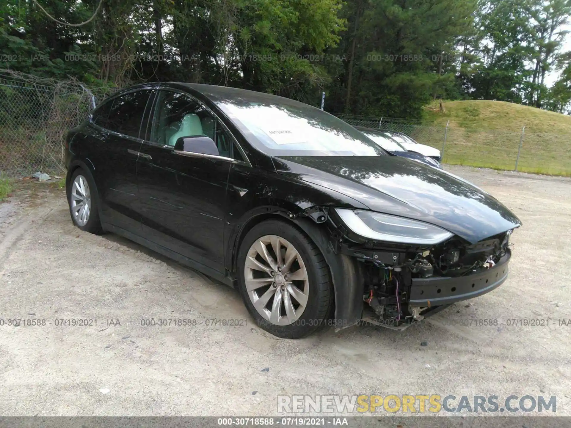 1 Photograph of a damaged car 5YJXCAE22KF162397 TESLA MODEL X 2019