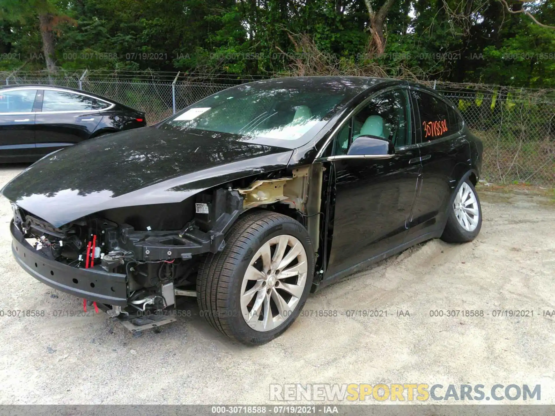 2 Photograph of a damaged car 5YJXCAE22KF162397 TESLA MODEL X 2019