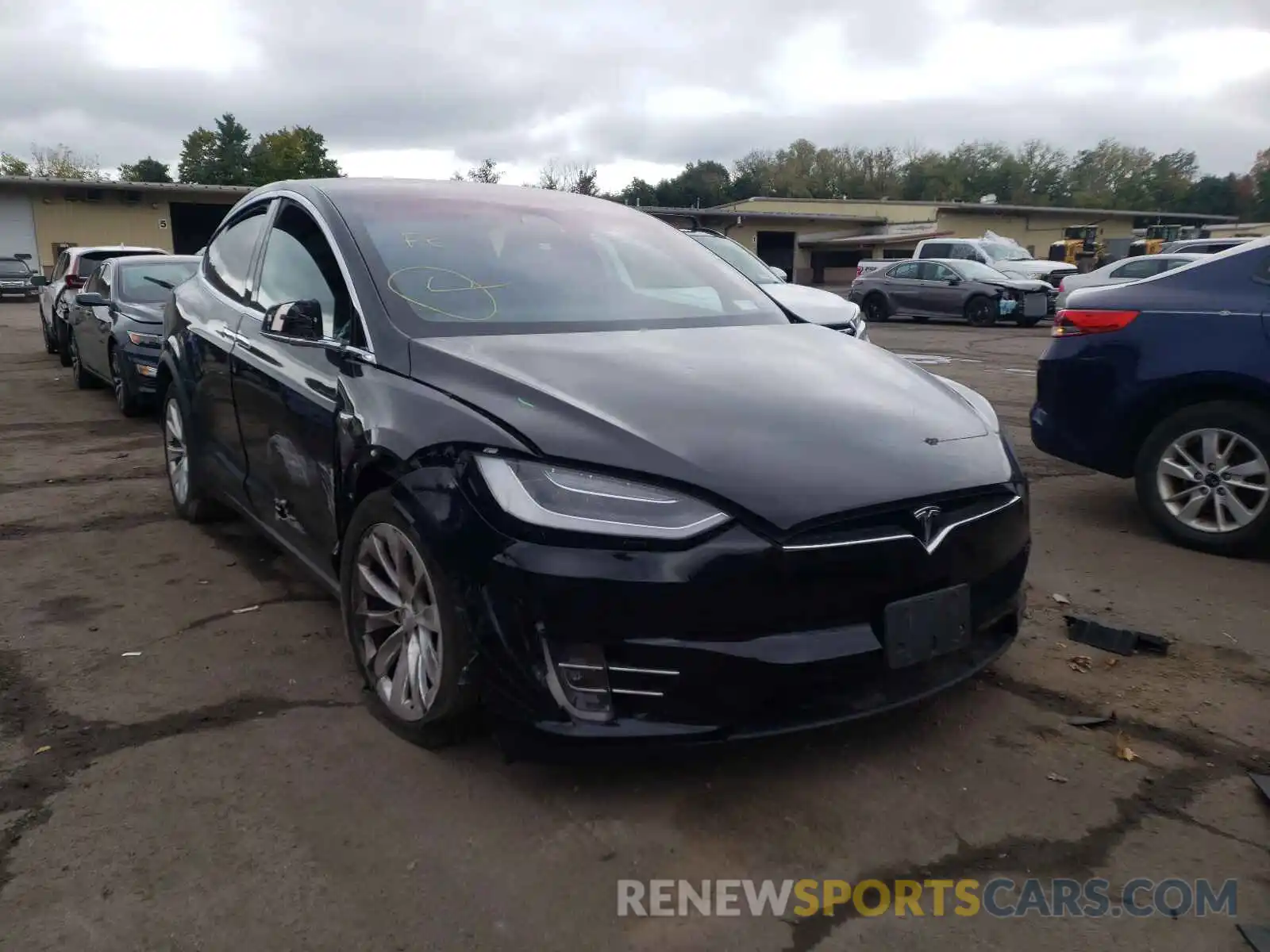 1 Photograph of a damaged car 5YJXCAE22KF192712 TESLA MODEL X 2019