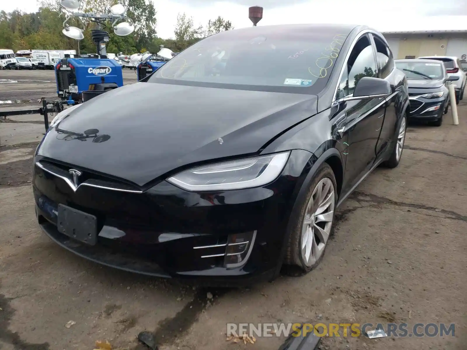 2 Photograph of a damaged car 5YJXCAE22KF192712 TESLA MODEL X 2019