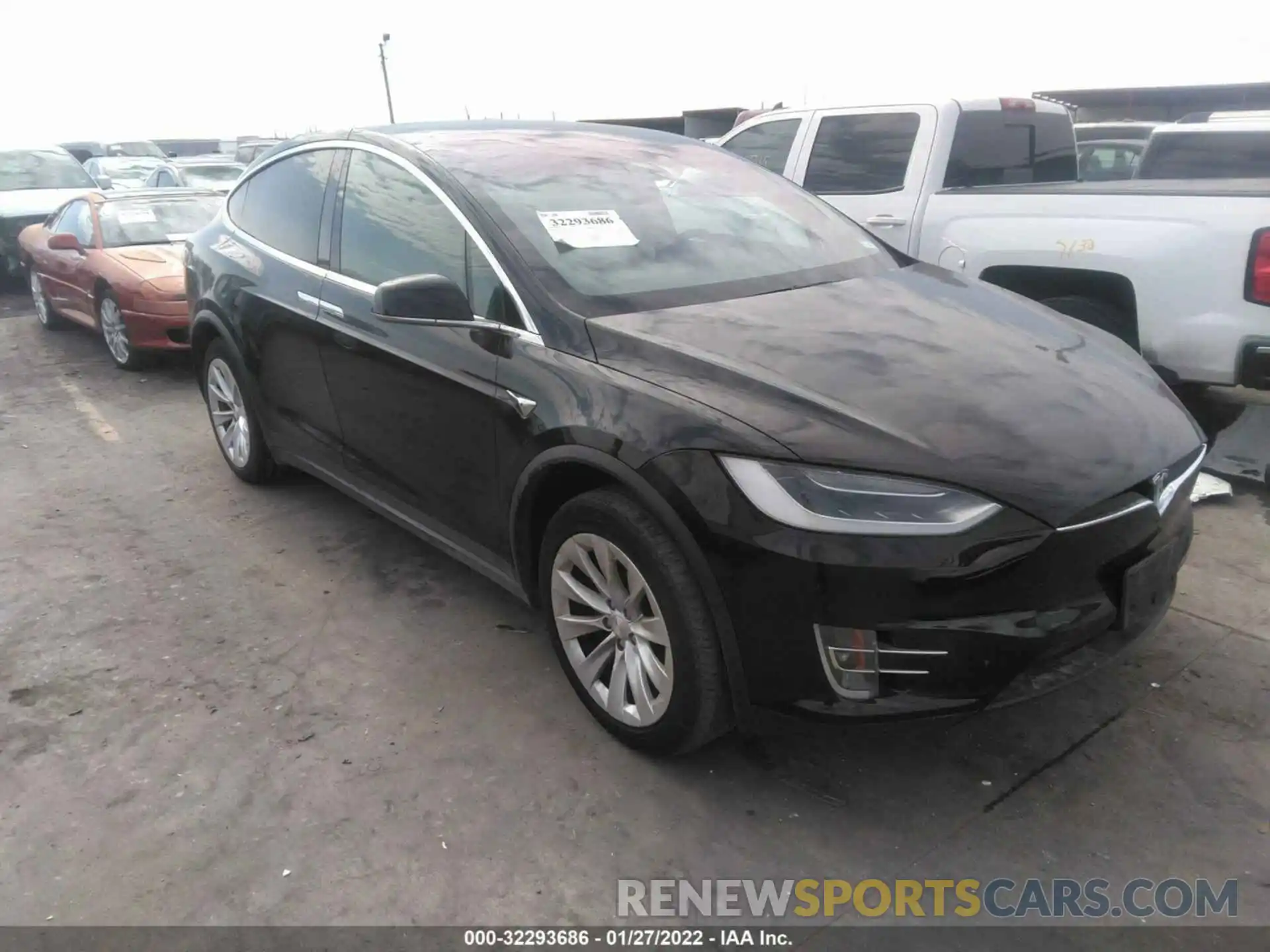 1 Photograph of a damaged car 5YJXCAE22KF199918 TESLA MODEL X 2019