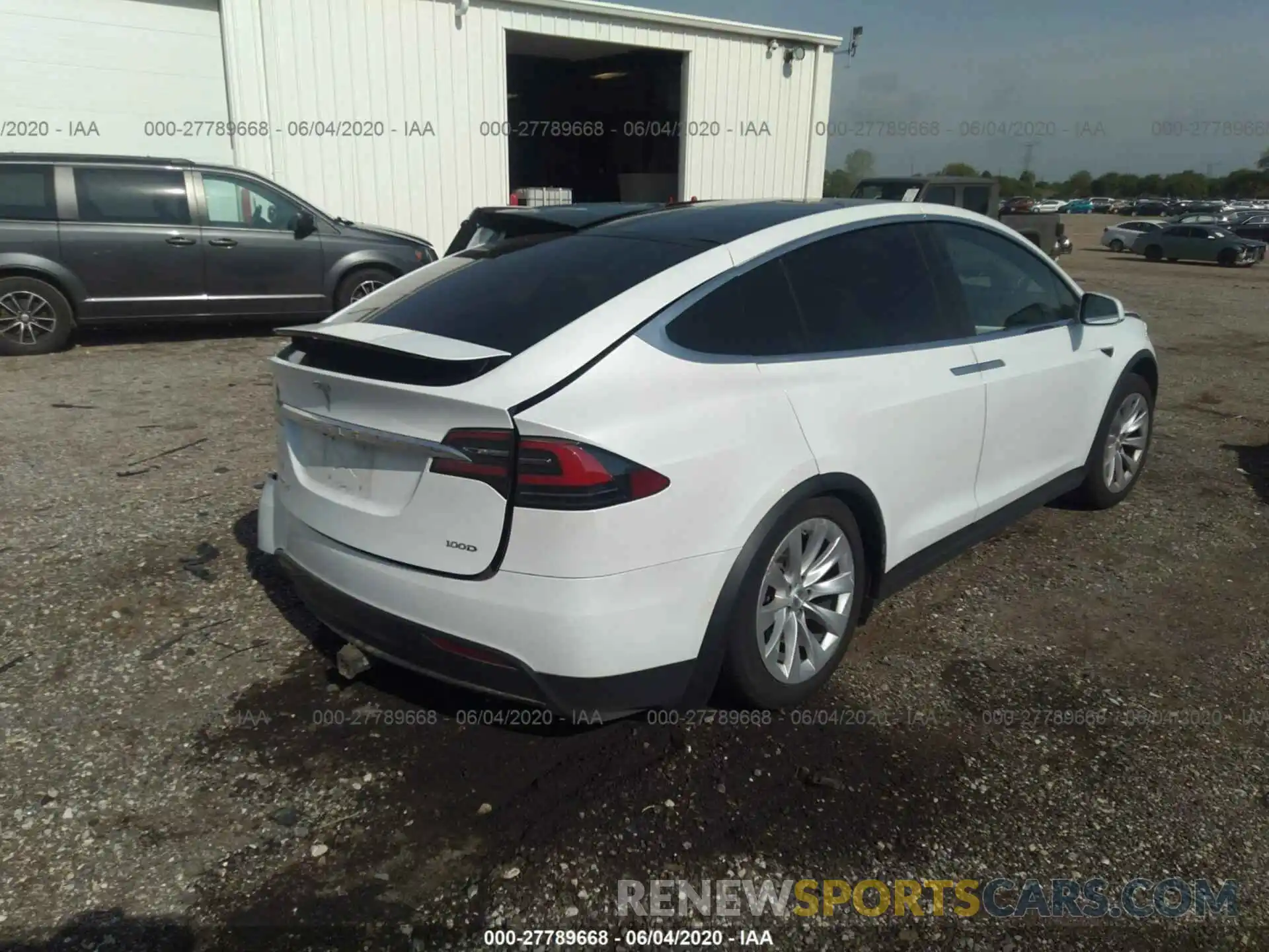 4 Фотография поврежденного автомобиля 5YJXCAE24KF154348 TESLA MODEL X 2019