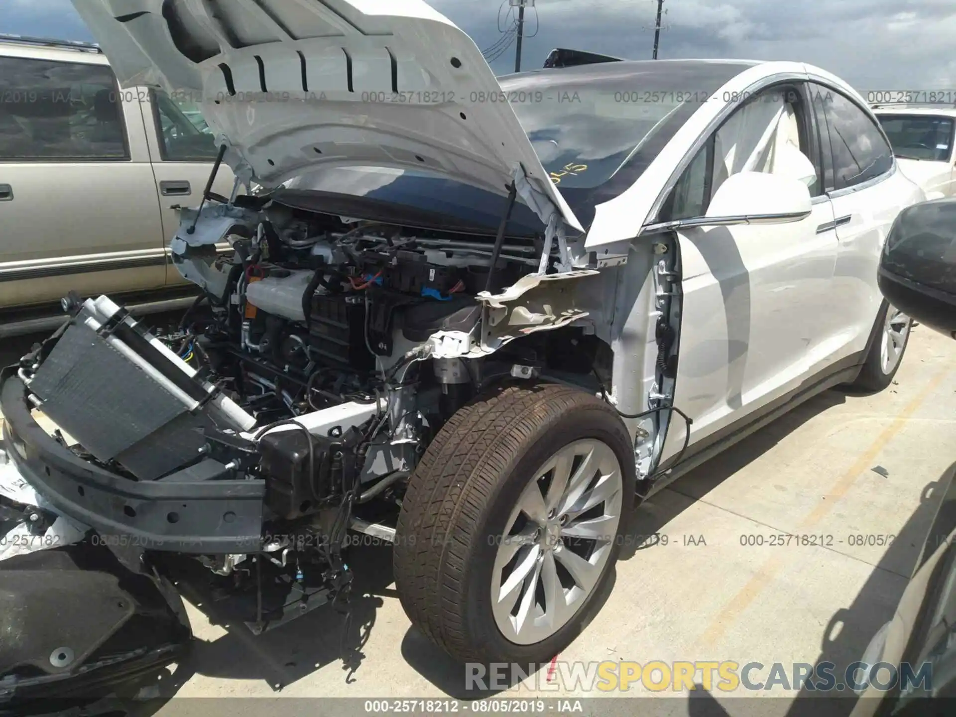 2 Photograph of a damaged car 5YJXCAE24KF180545 TESLA MODEL X 2019