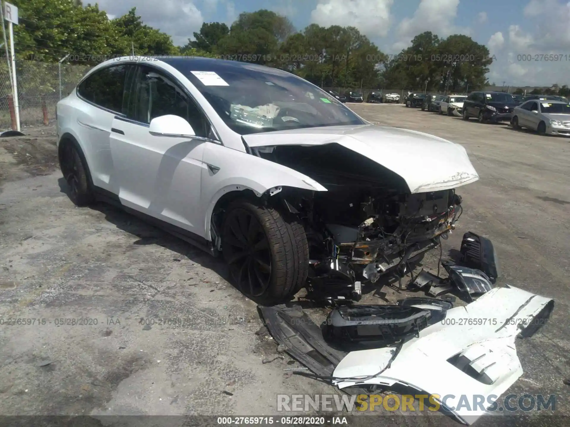 1 Photograph of a damaged car 5YJXCAE24KF197877 TESLA MODEL X 2019