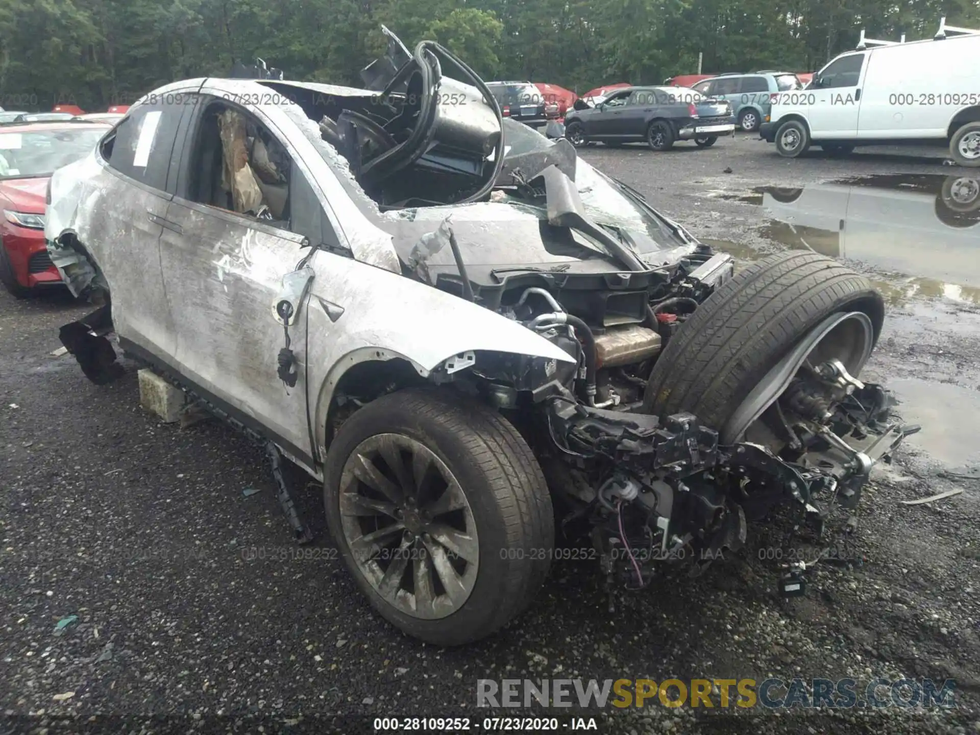 1 Photograph of a damaged car 5YJXCAE25KF196740 TESLA MODEL X 2019