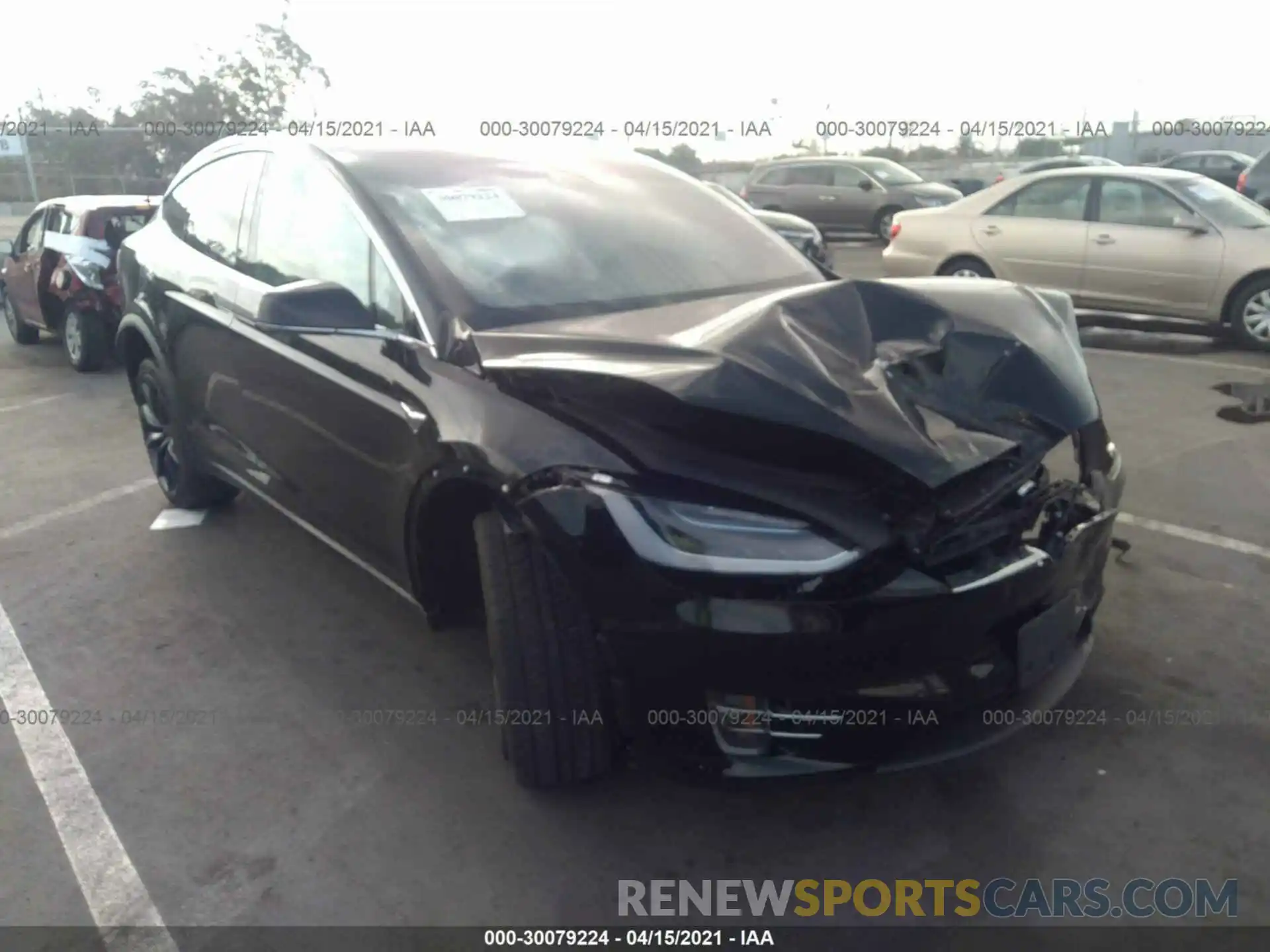 1 Photograph of a damaged car 5YJXCAE25KF199590 TESLA MODEL X 2019