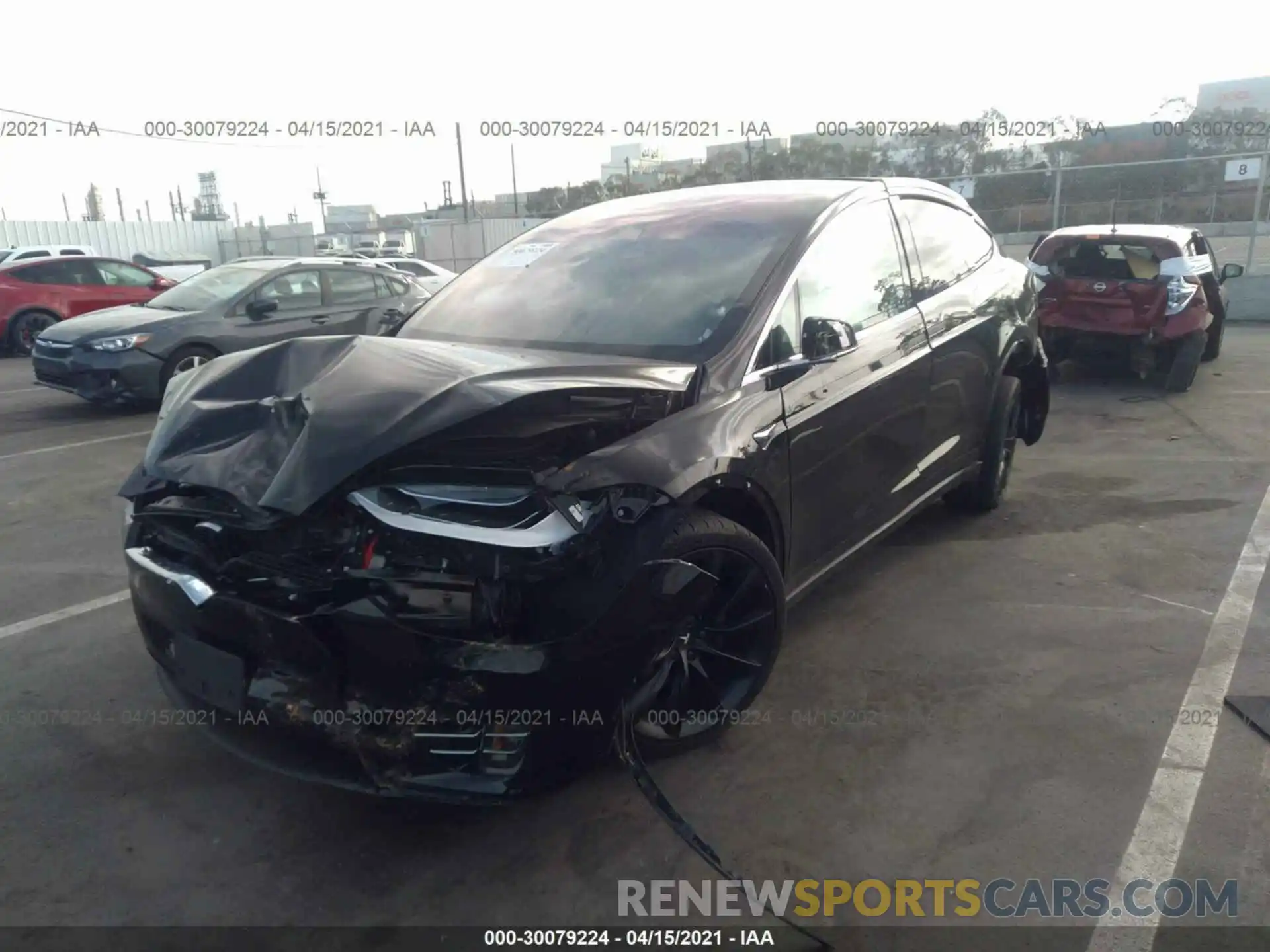 2 Photograph of a damaged car 5YJXCAE25KF199590 TESLA MODEL X 2019