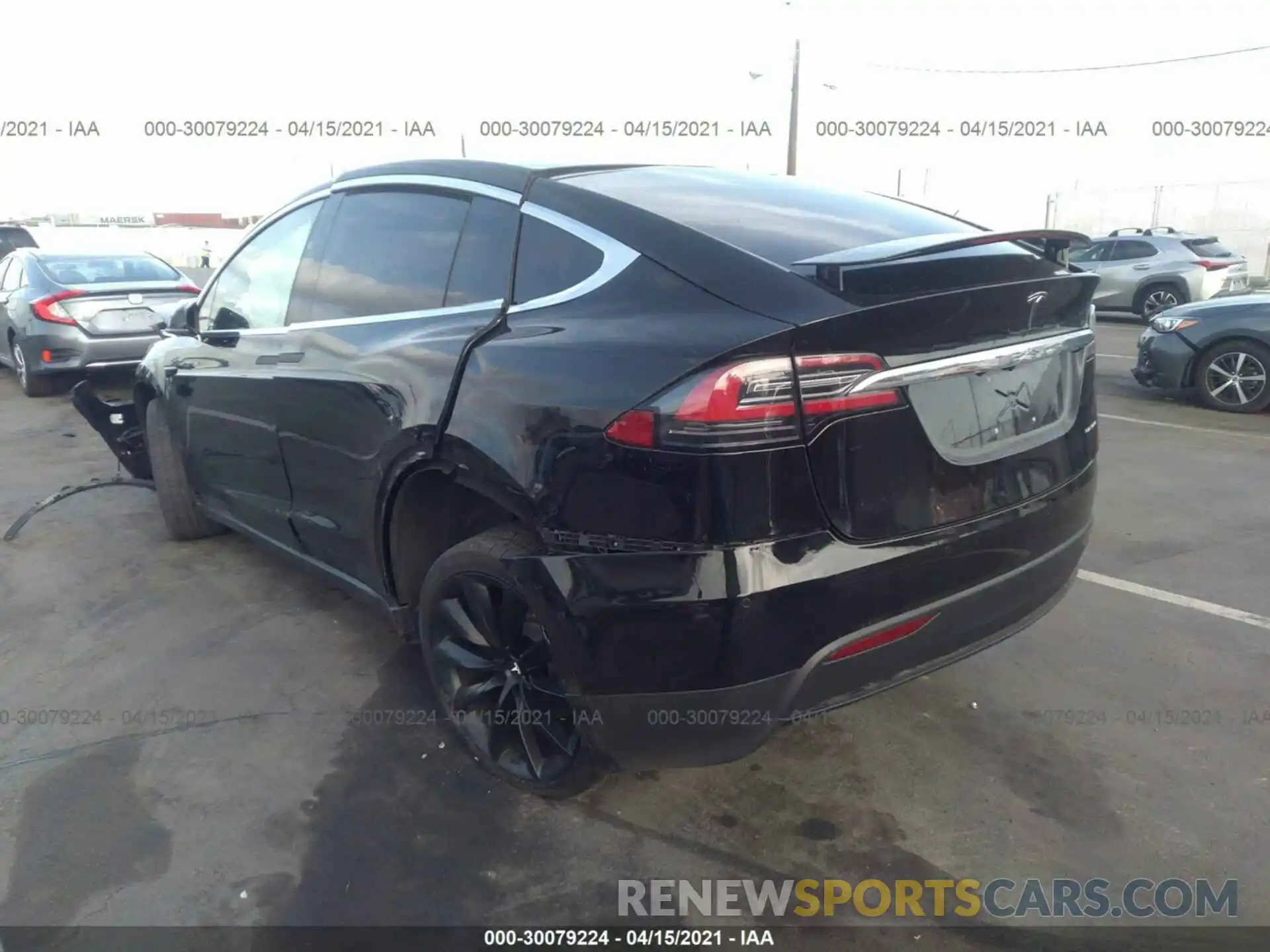 3 Фотография поврежденного автомобиля 5YJXCAE25KF199590 TESLA MODEL X 2019