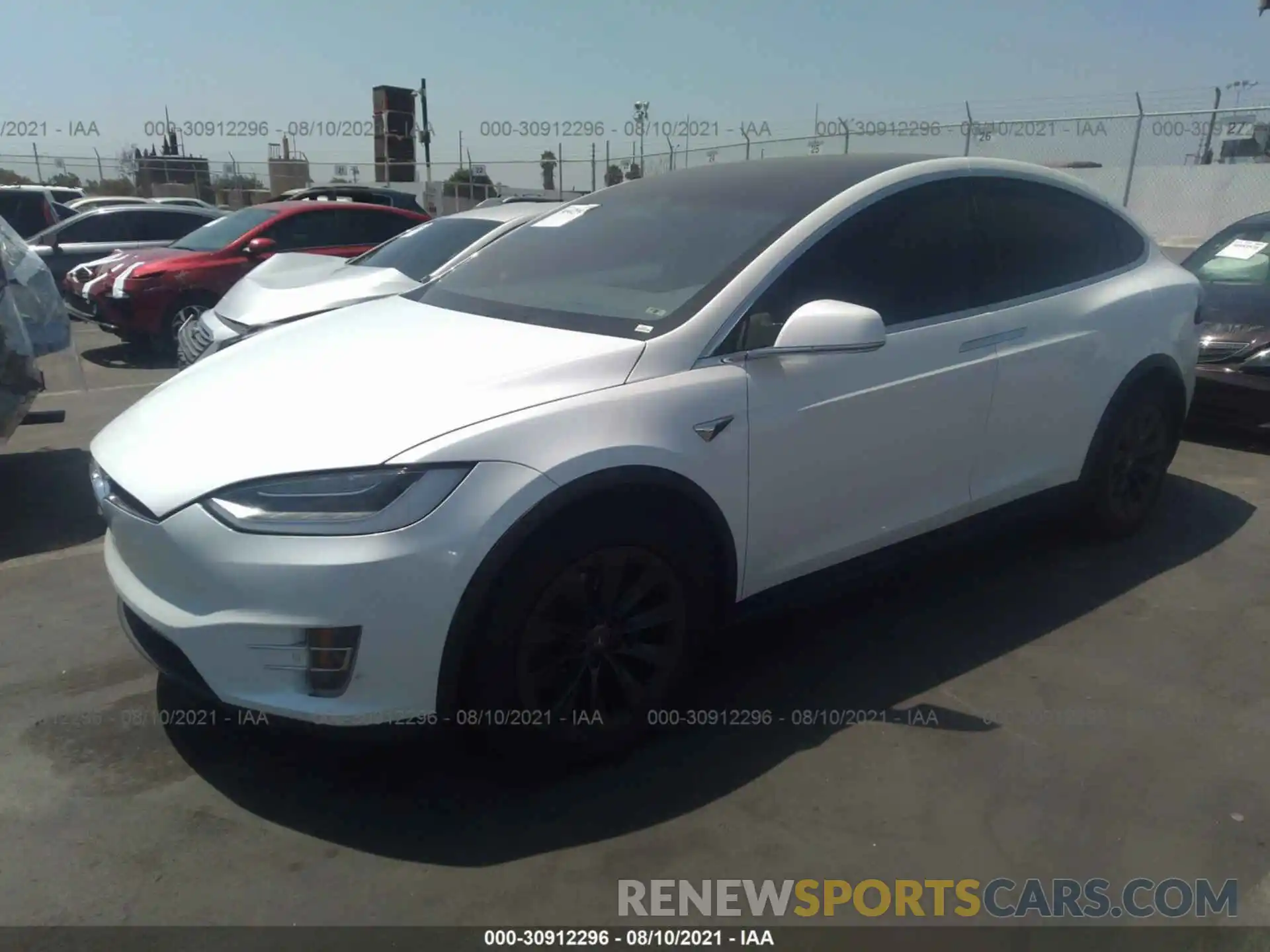 2 Фотография поврежденного автомобиля 5YJXCAE26KF157090 TESLA MODEL X 2019