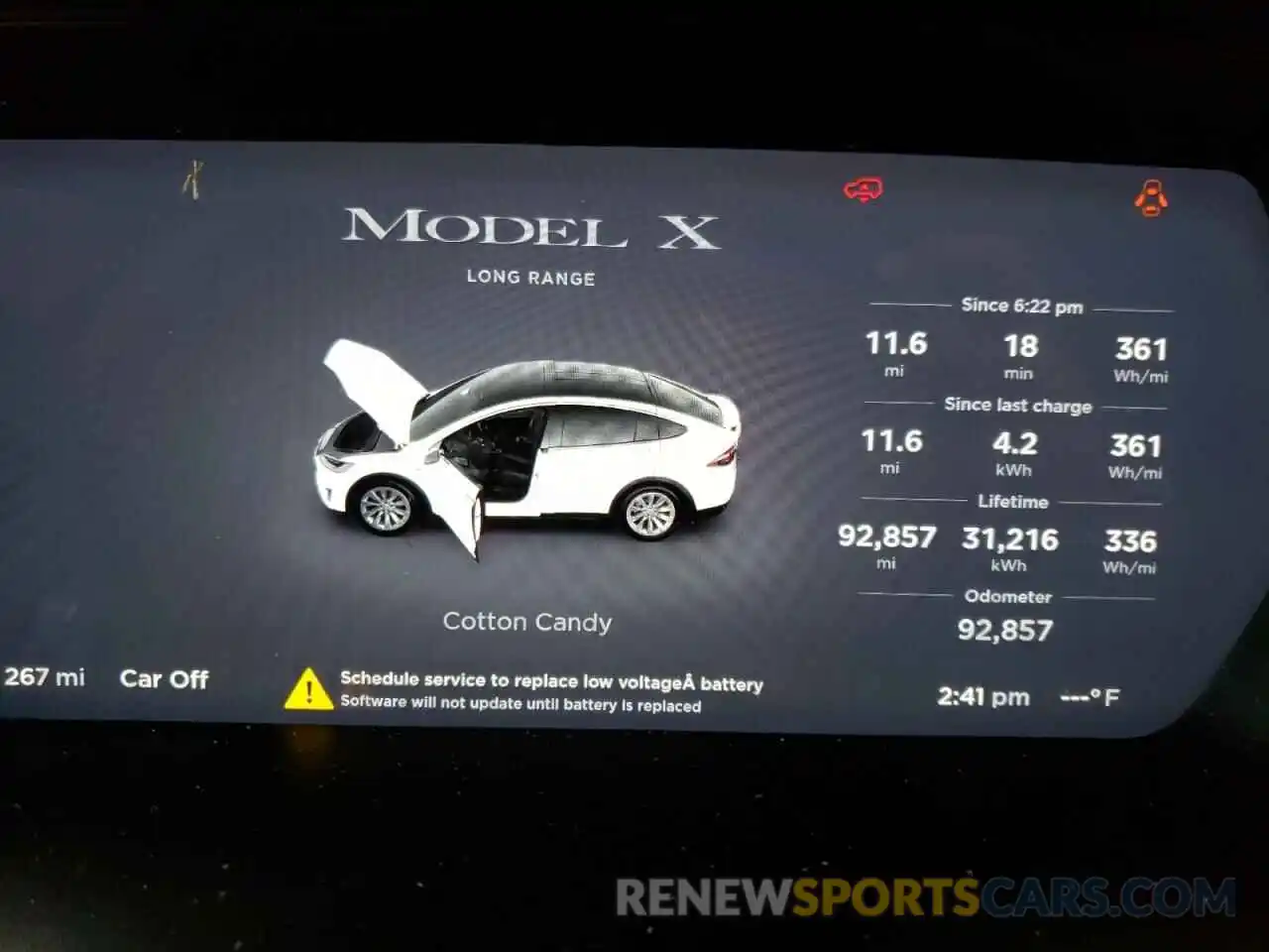 8 Photograph of a damaged car 5YJXCAE27KF181964 TESLA MODEL X 2019