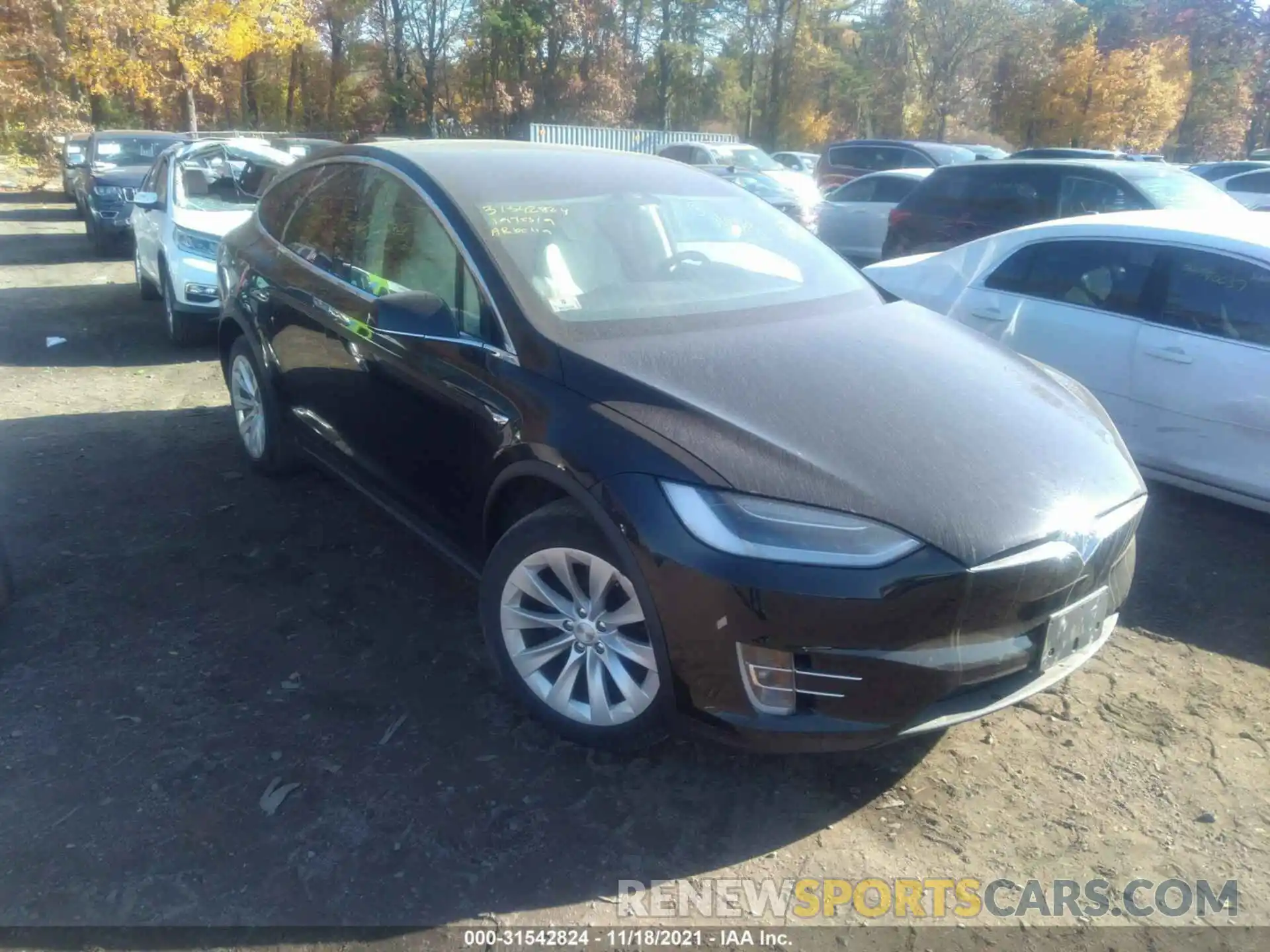 1 Photograph of a damaged car 5YJXCAE27KF182726 TESLA MODEL X 2019