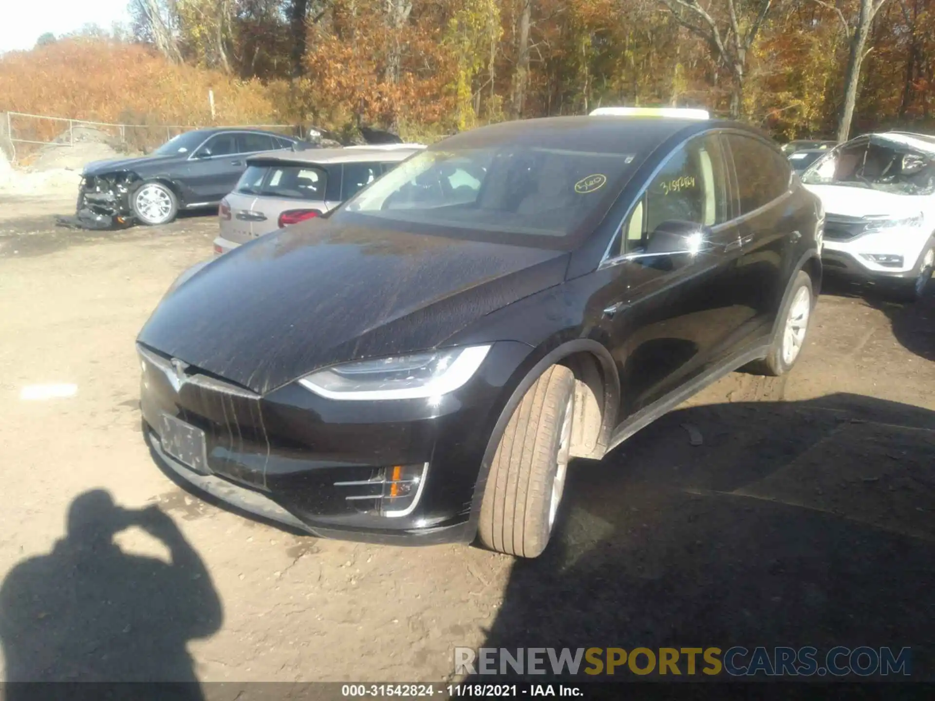 2 Photograph of a damaged car 5YJXCAE27KF182726 TESLA MODEL X 2019